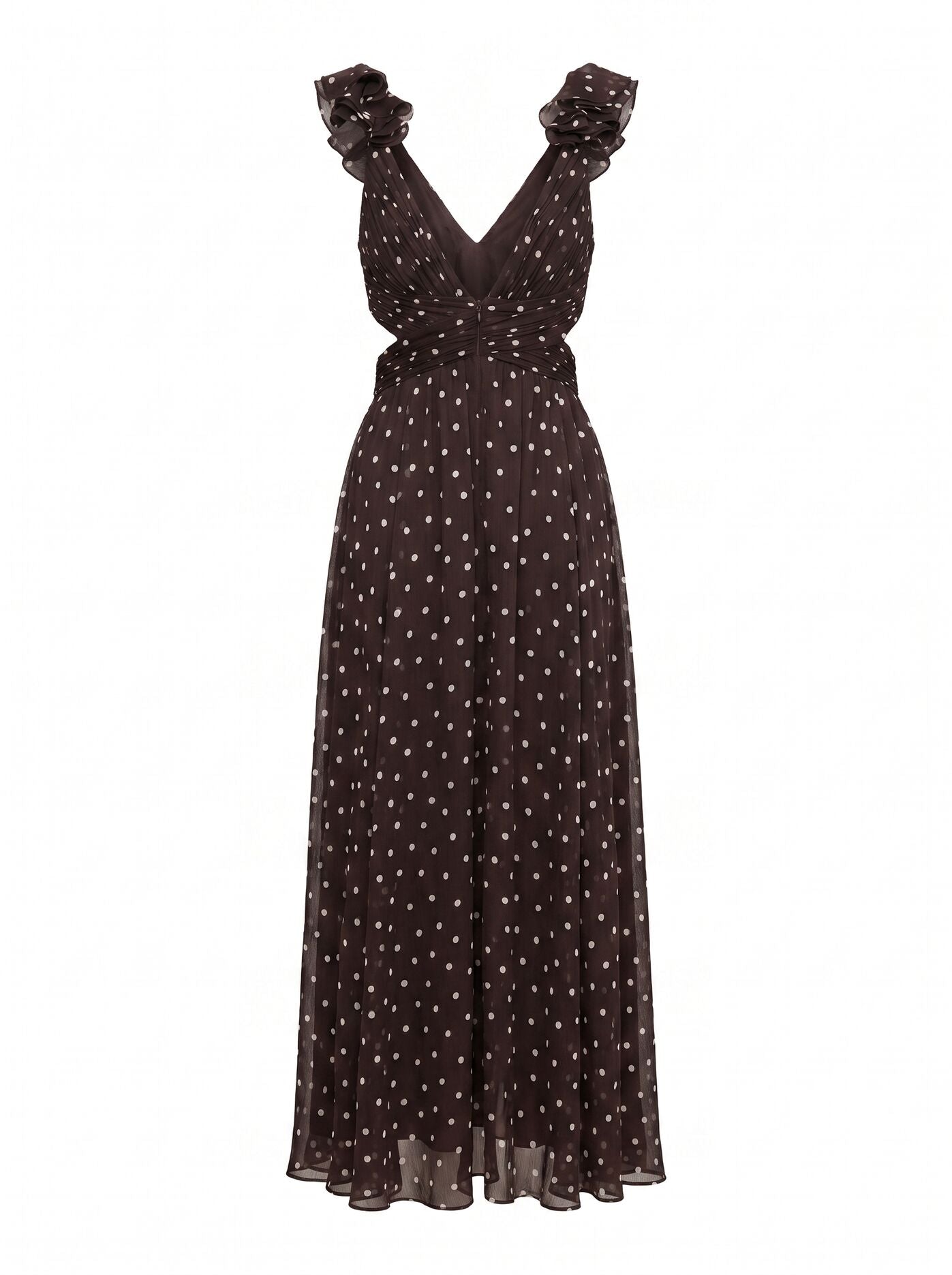 Selena Ruffle Shoulder Maxi Dress Forever New