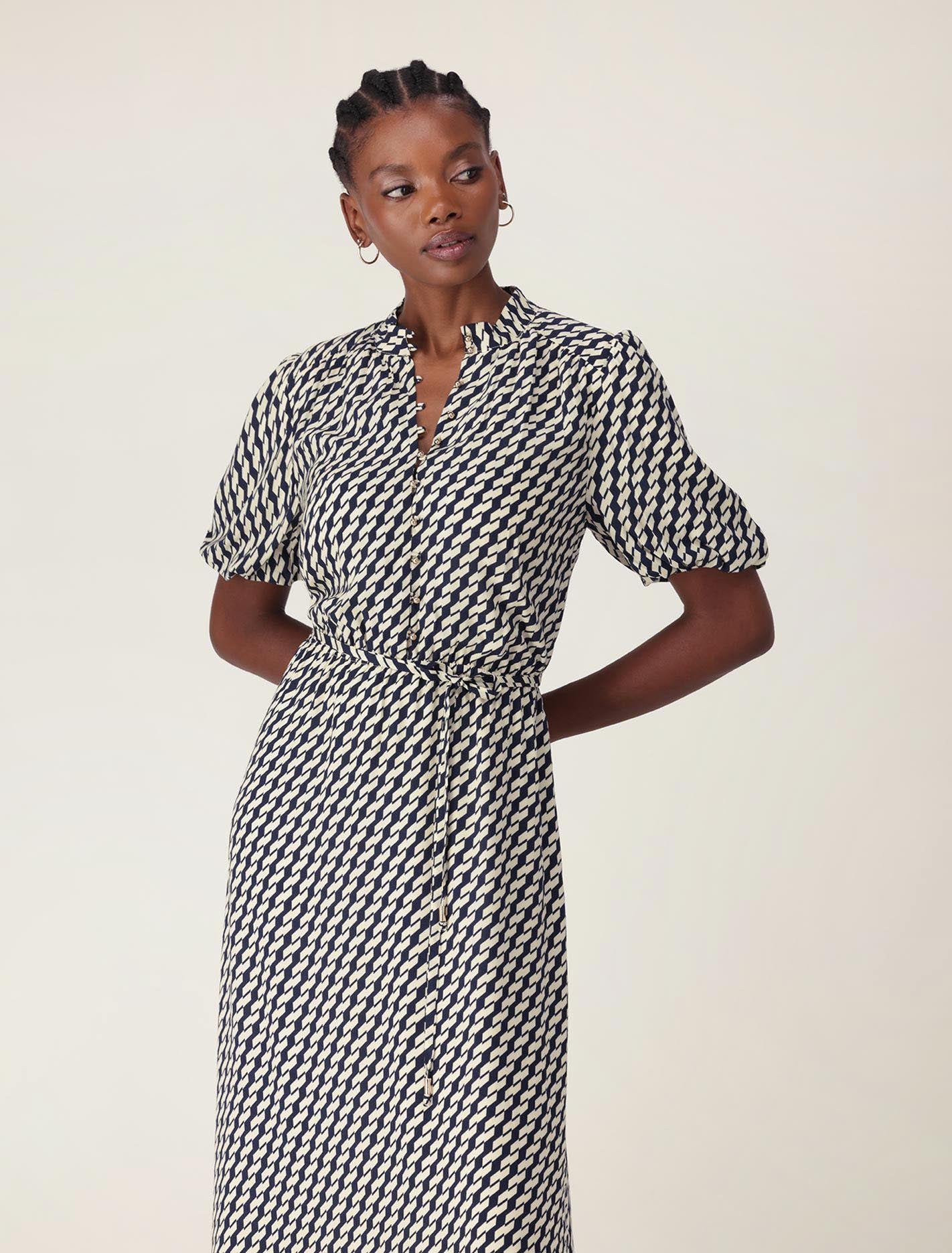 Aspen Waist Tie Midi Dress Forever New