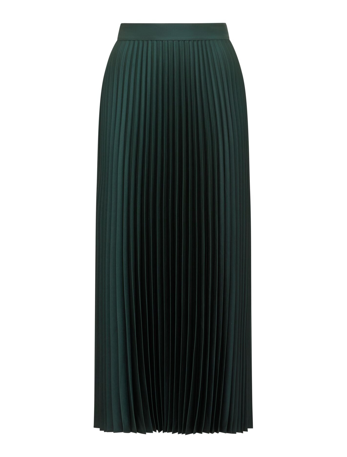 Estelle Satin Pleated Midi Skirt Forever New