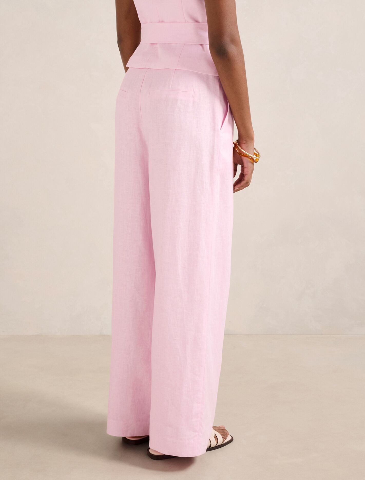 Posey Petite Linen Wide Leg Pants Forever New