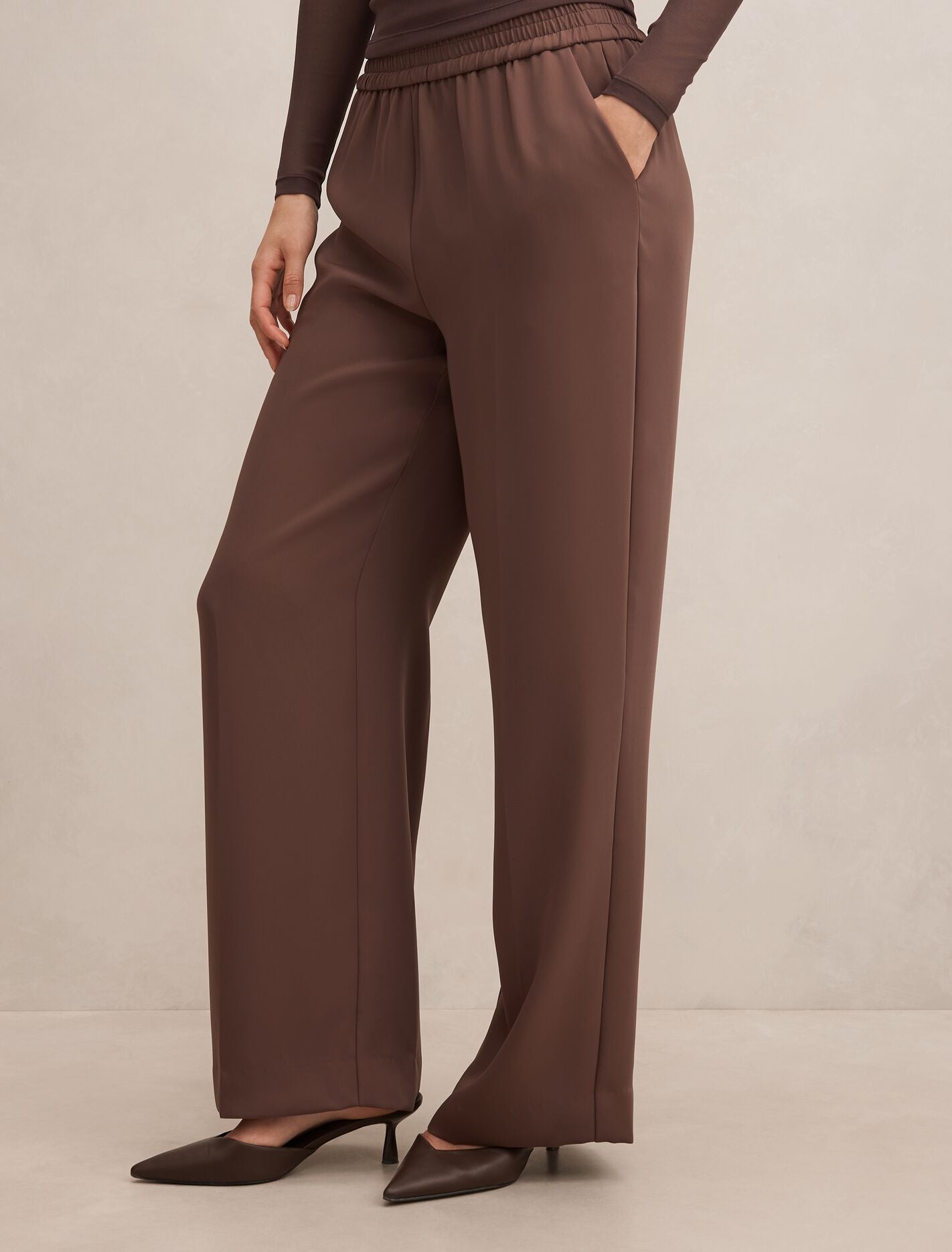 Enya Elastic Wide Leg Pants Forever New