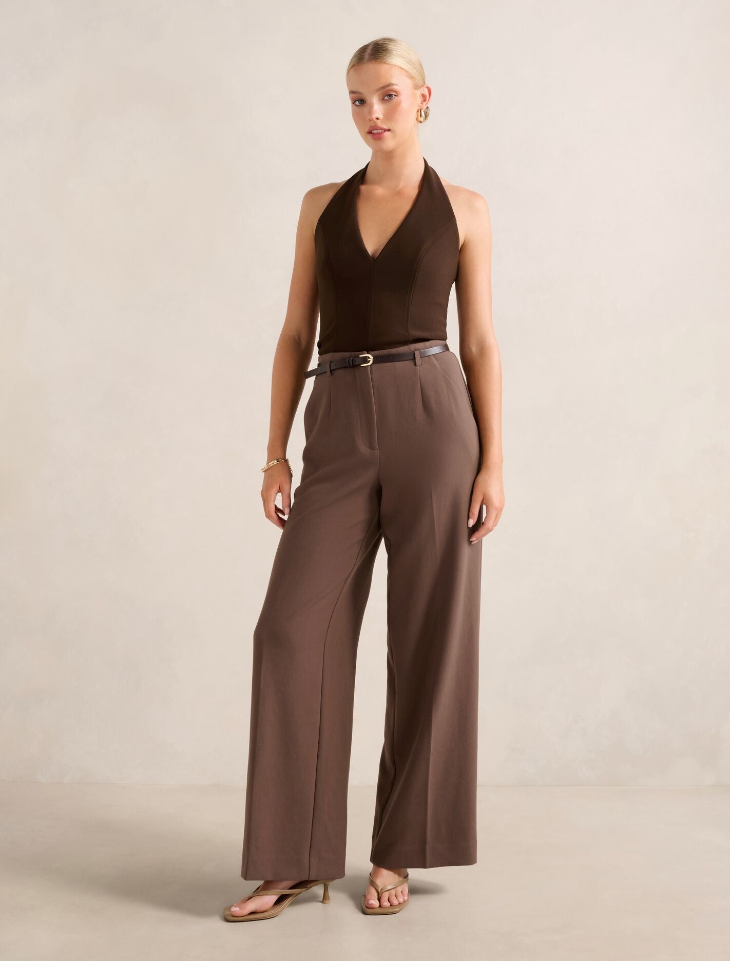 Chantelle Belted Wide Leg Pants Forever New