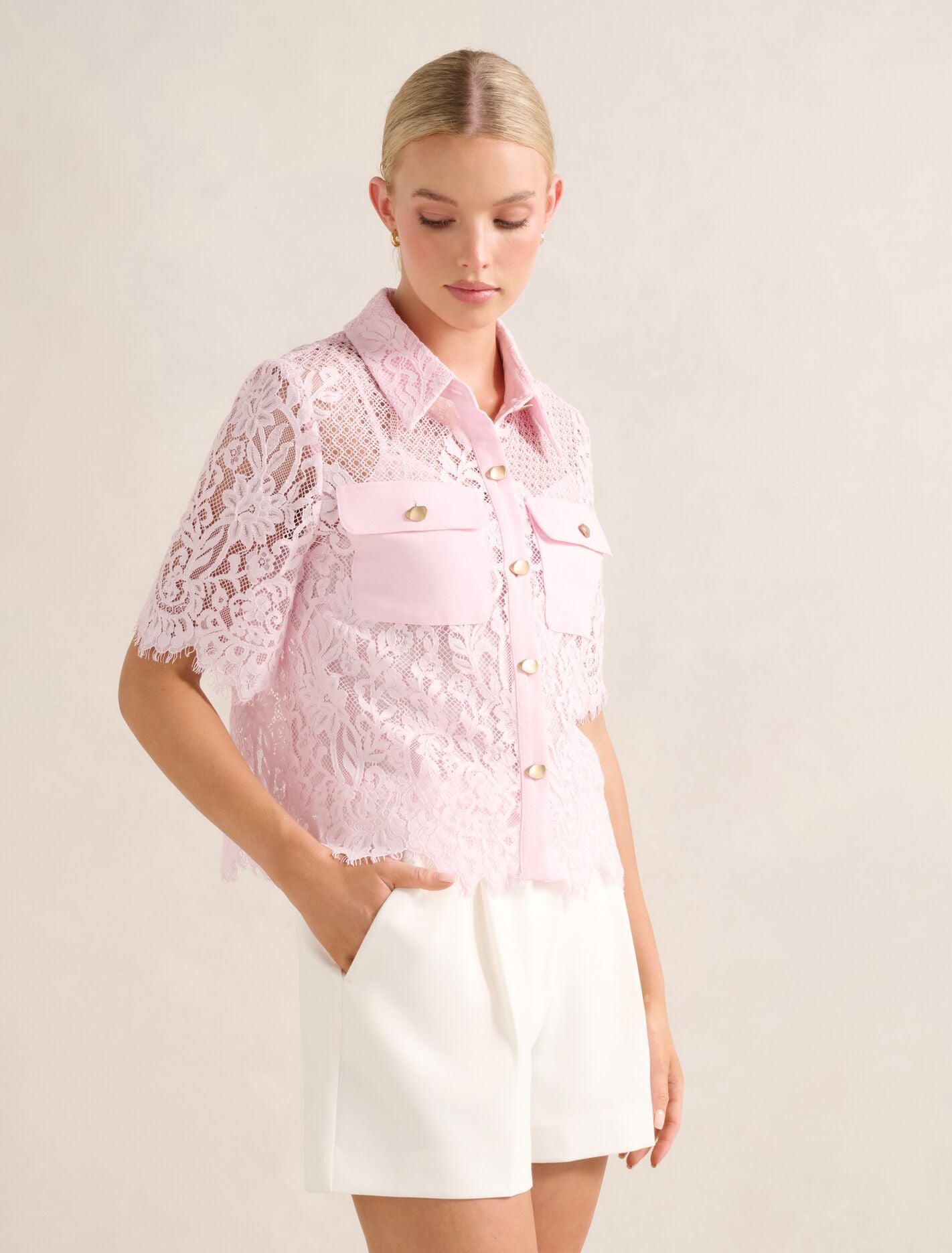 Lola Lace Shirt Forever New