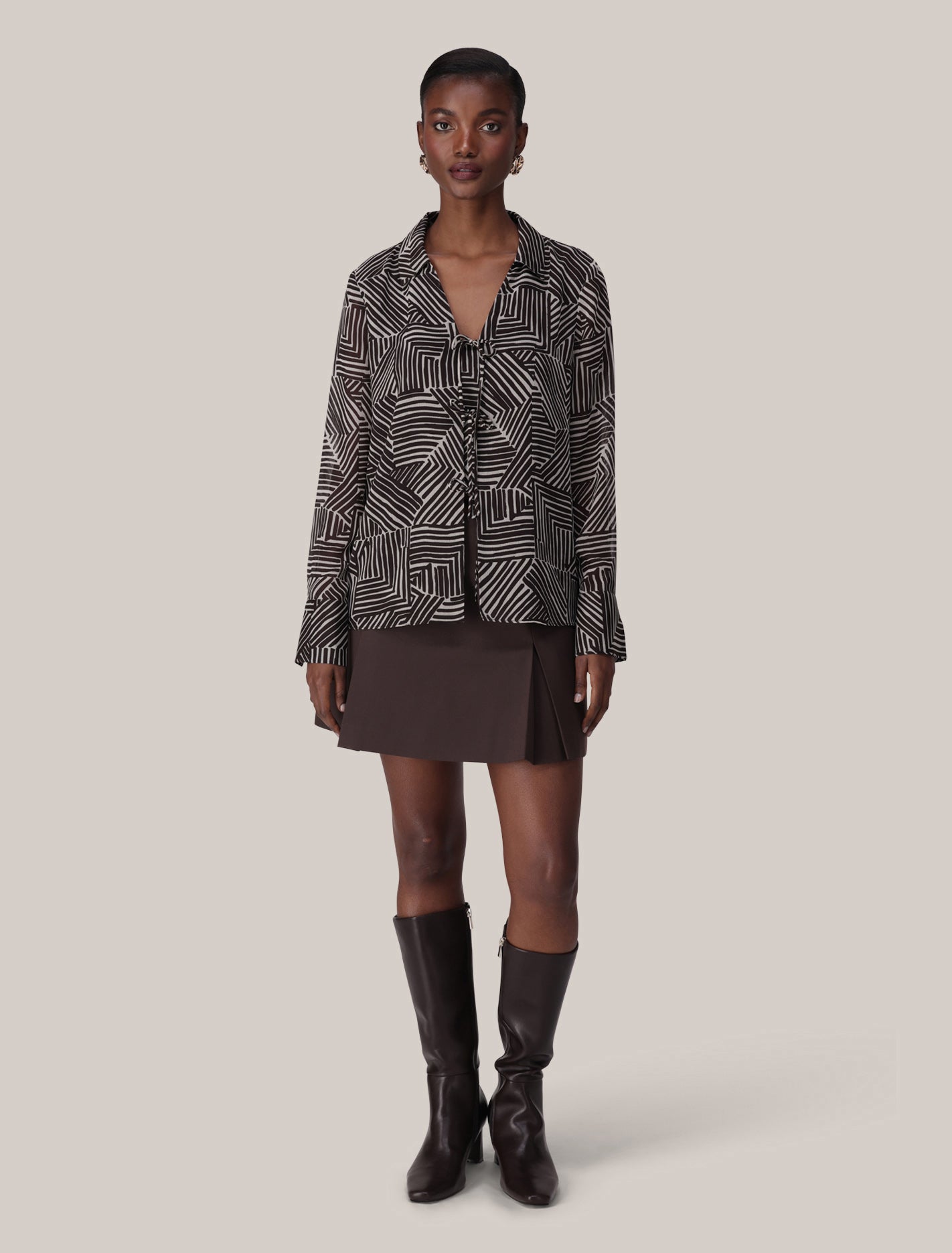 Hope Tie Front Shirt Forever New