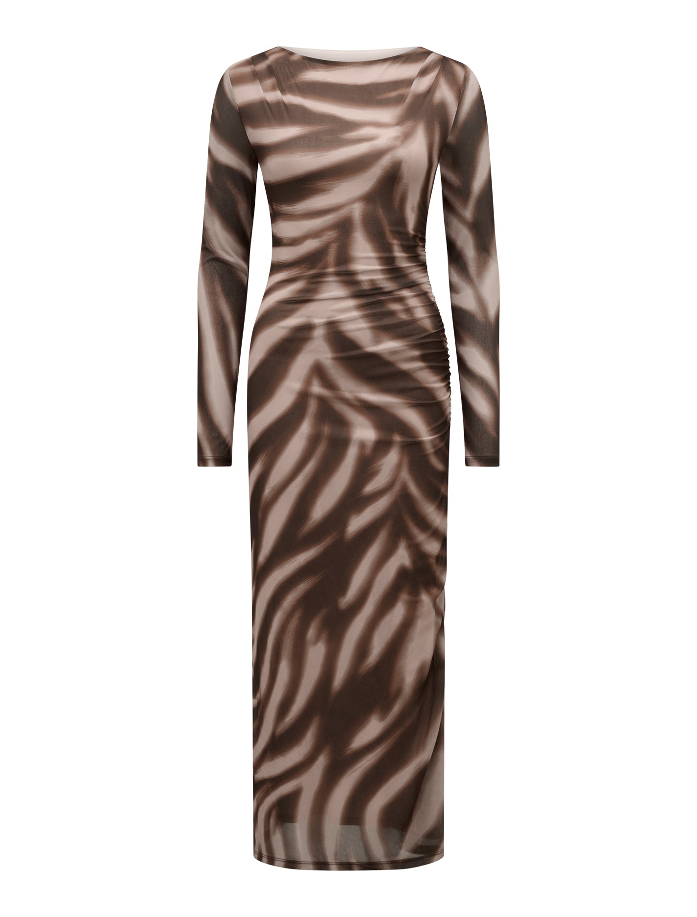 Alannah Mesh Long Sleeve Midi Dress Forever New