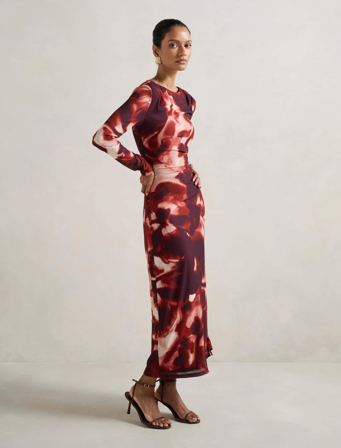 Alannah Petite Printed Midi Dress Forever New