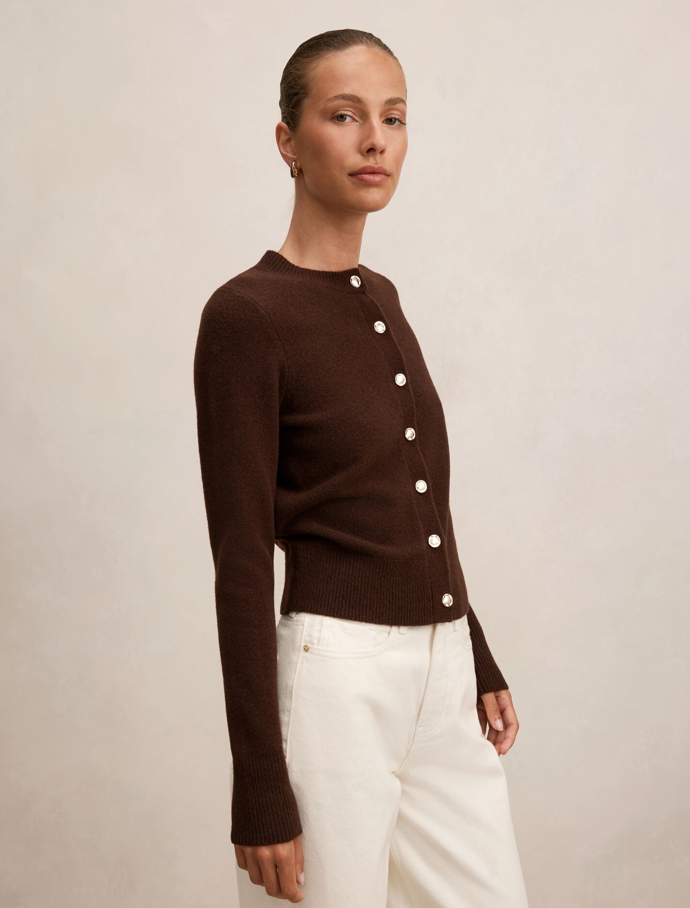 May Crew Neck Cardigan Forever New