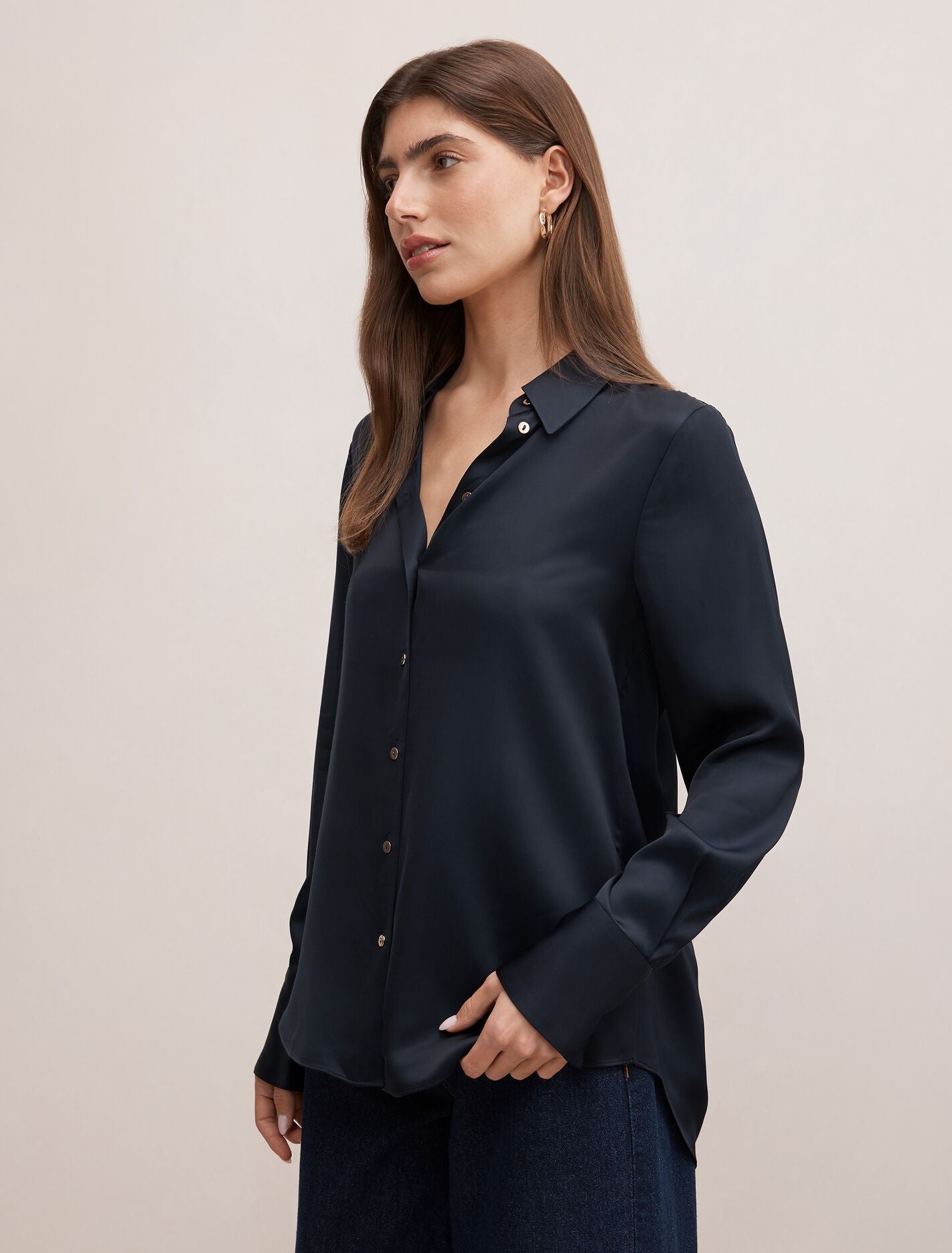 Coco Satin Shirt Forever New