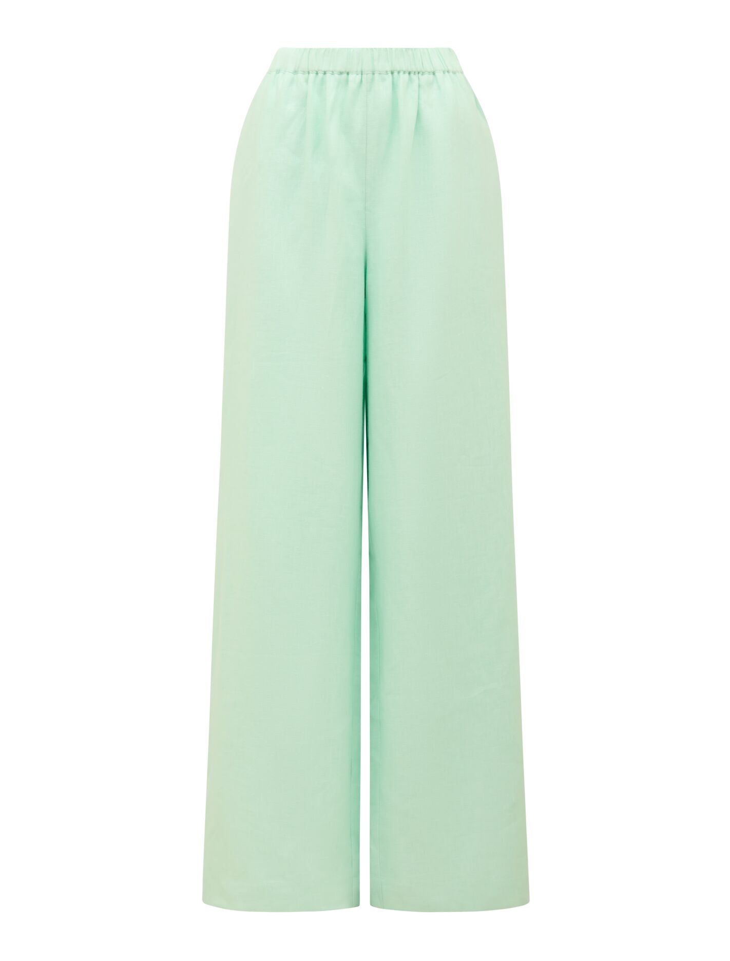 Ally Linen Elastic Wide Leg Pants Forever New