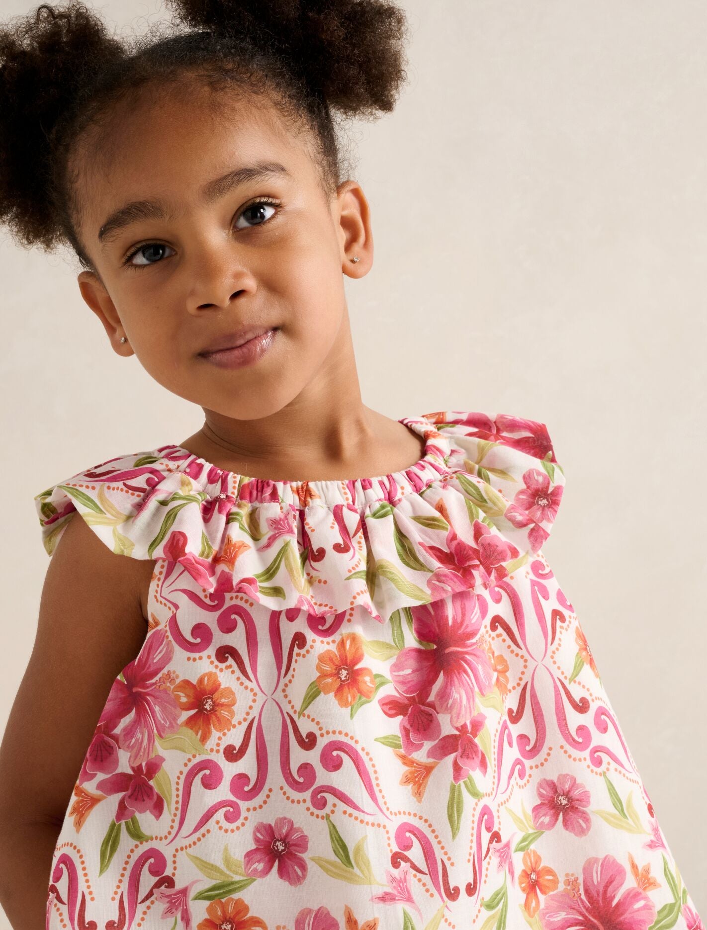 Pia Girls Ruffled Babydoll Top Forever New