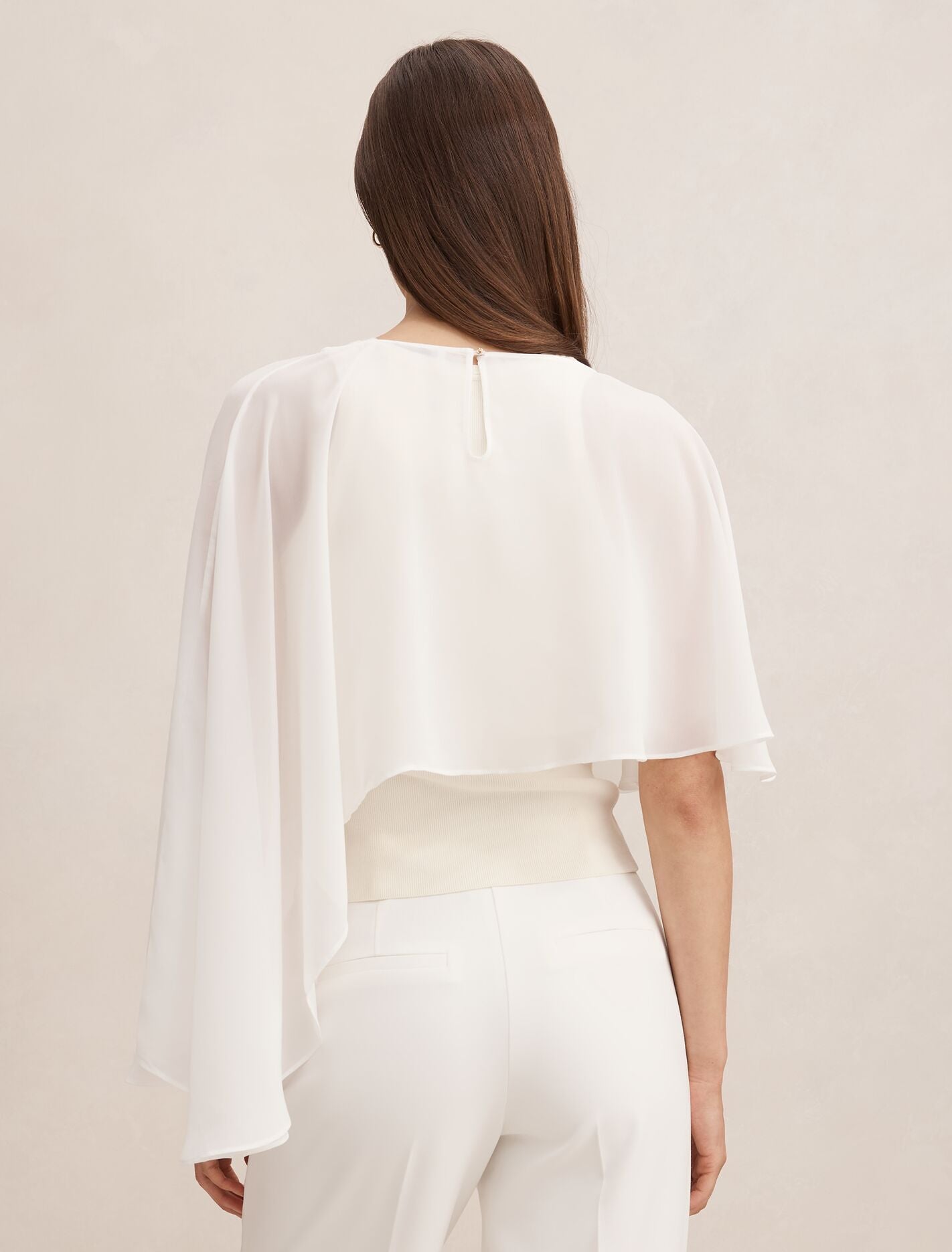 Aria Asymmetrical Chiffon Cape Forever New