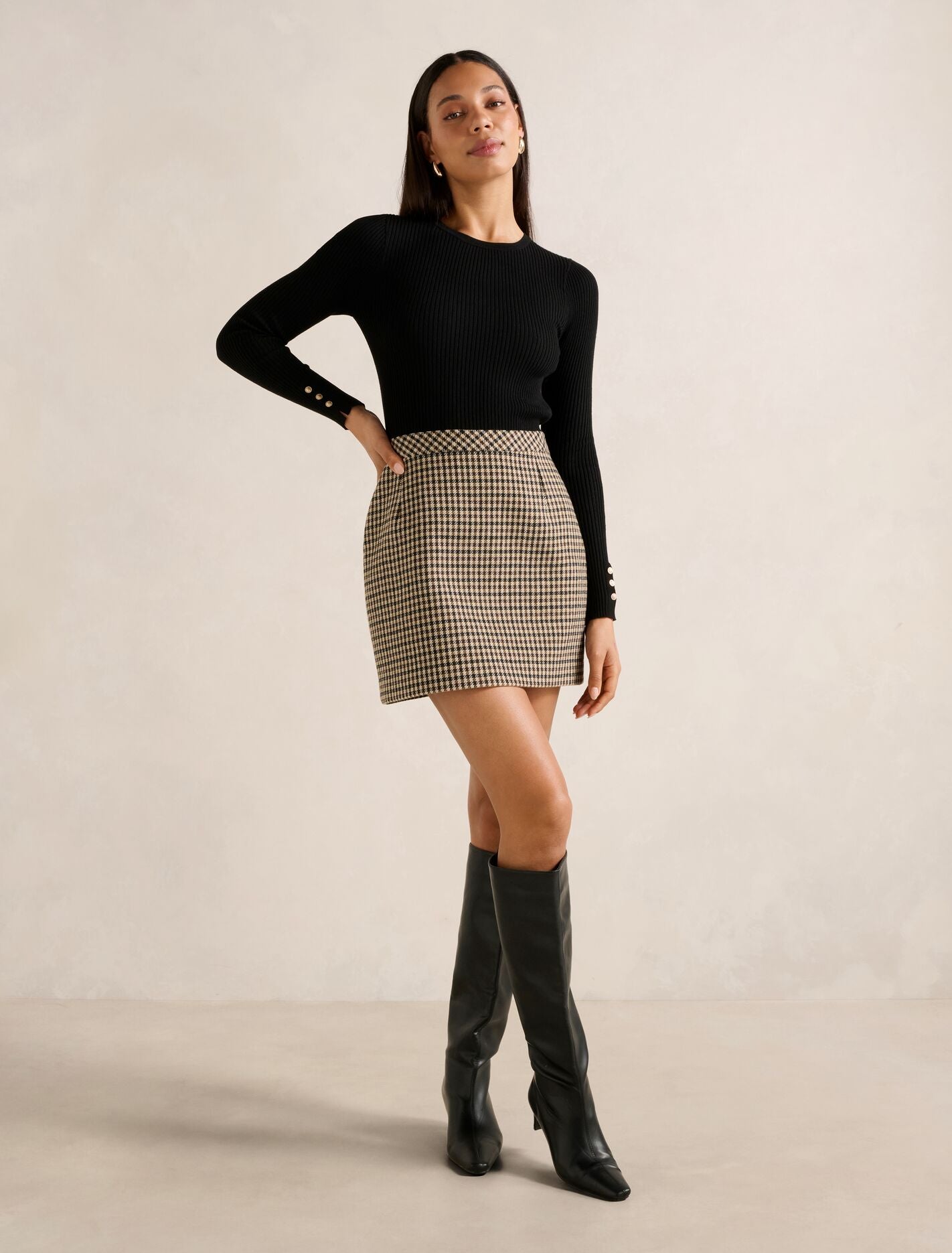 Aisha 2 In 1 Knit Mini Dress Forever New