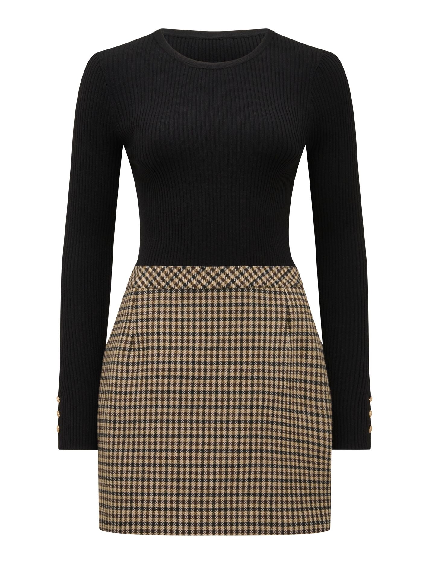 Aisha 2 In 1 Knit Mini Dress Forever New