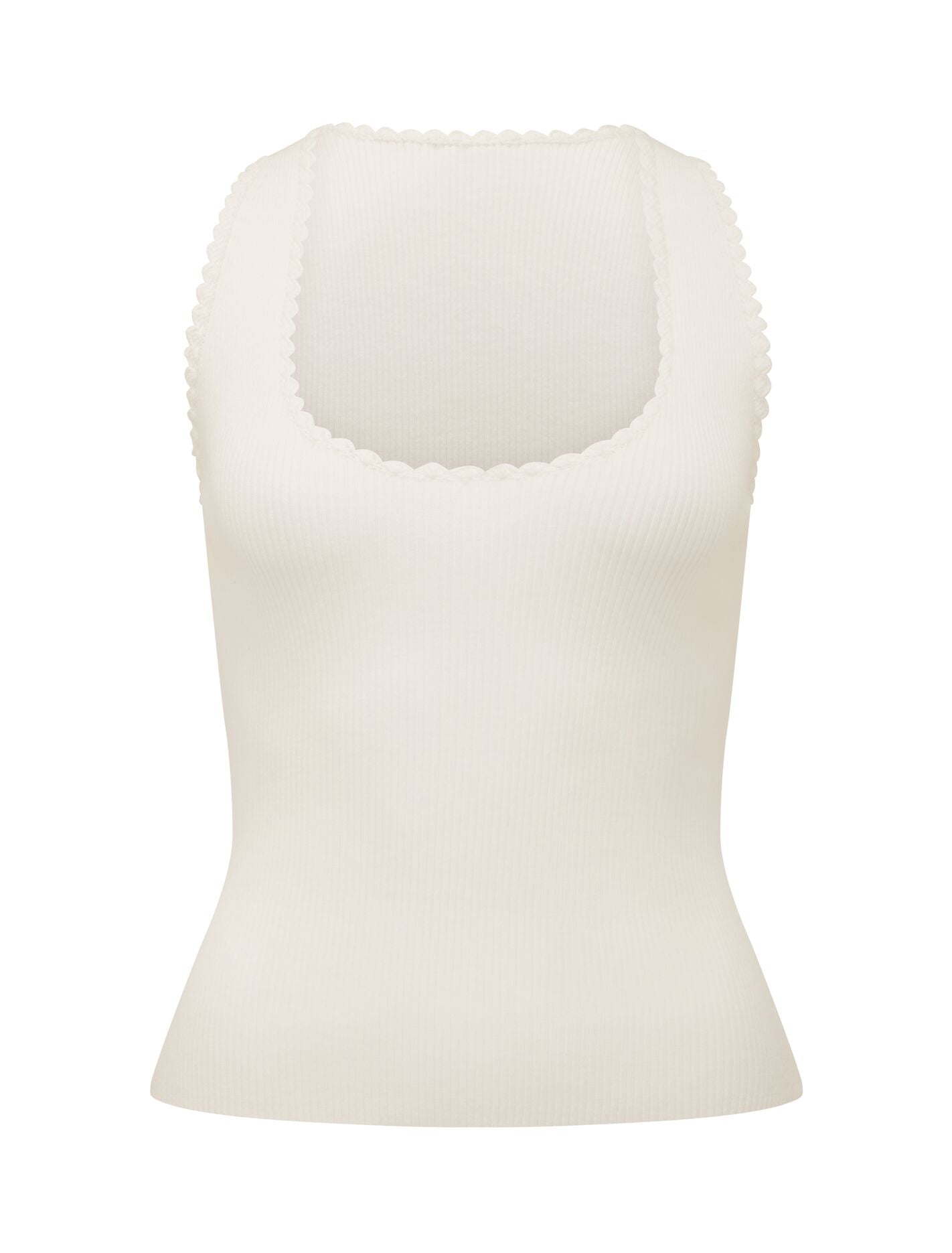 Bree Crochet Detail Knit Tank Top Forever New