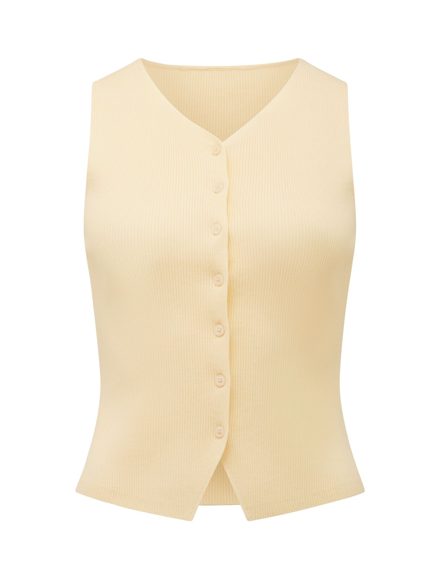 Raya Ribbed Knitted Tank Top Forever New