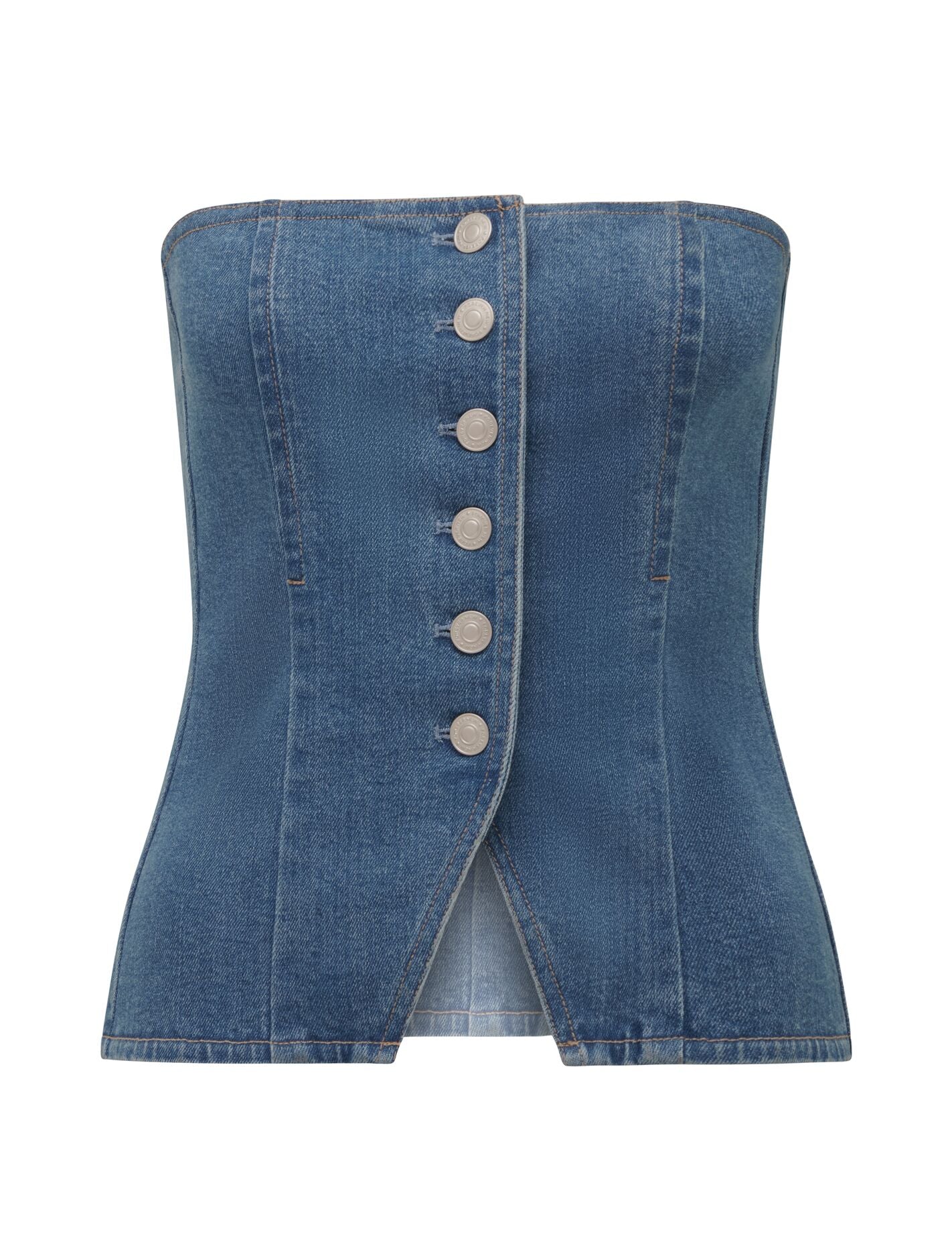 Clarissa Denim Bandeau Top Forever New