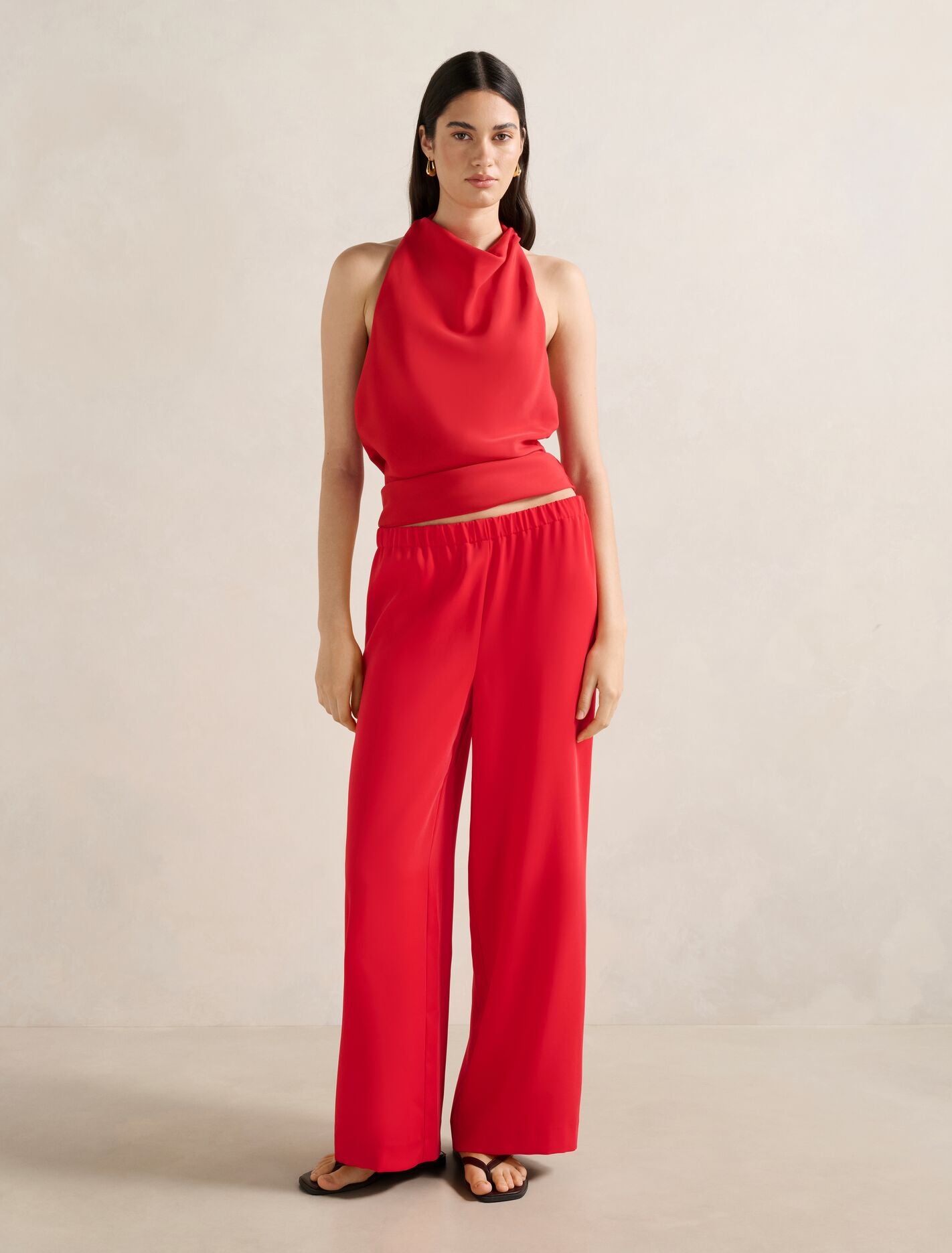 Evelyn Elastic Wide Leg Pants Forever New