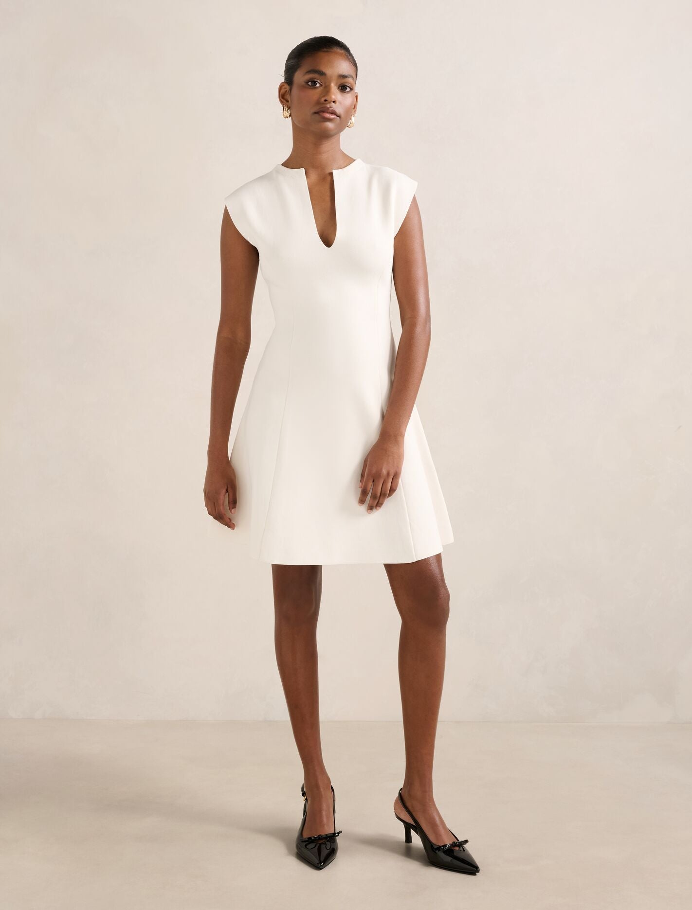 Katerina Petite Crepe Knit Mini Dress Forever New