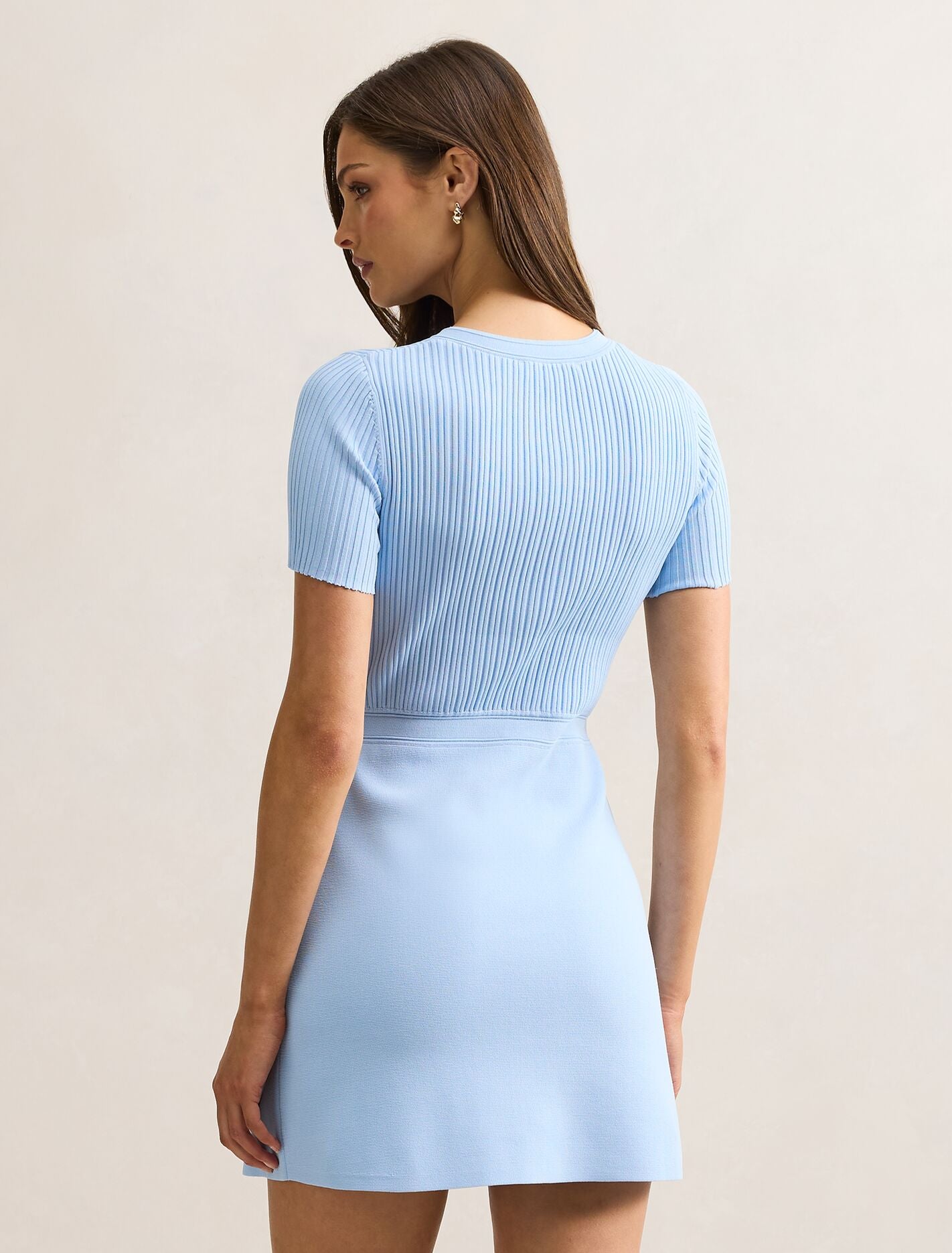 Issie Short Sleeve Knit Mini Dress Forever New