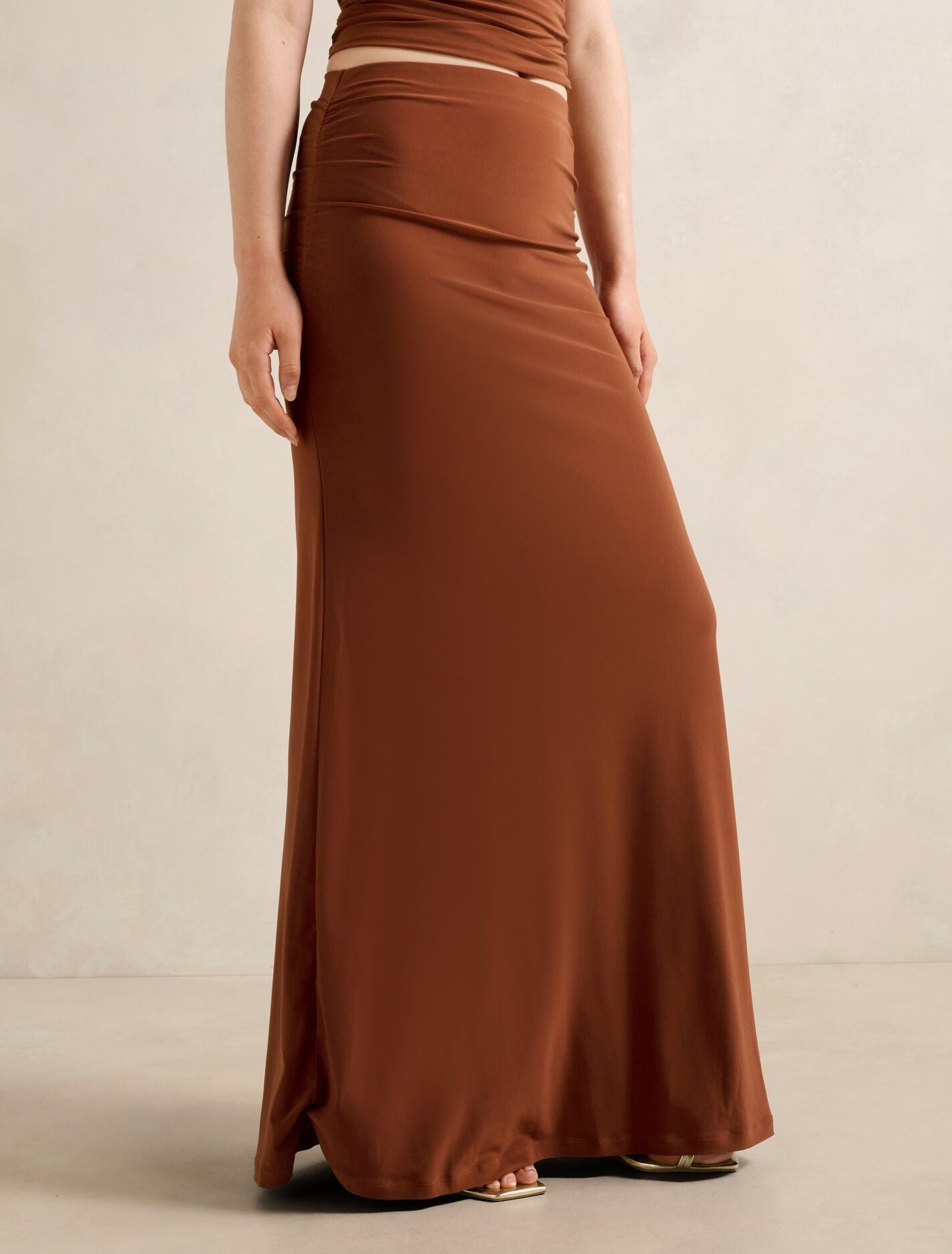 Mimi Flute Maxi Skirt Forever New