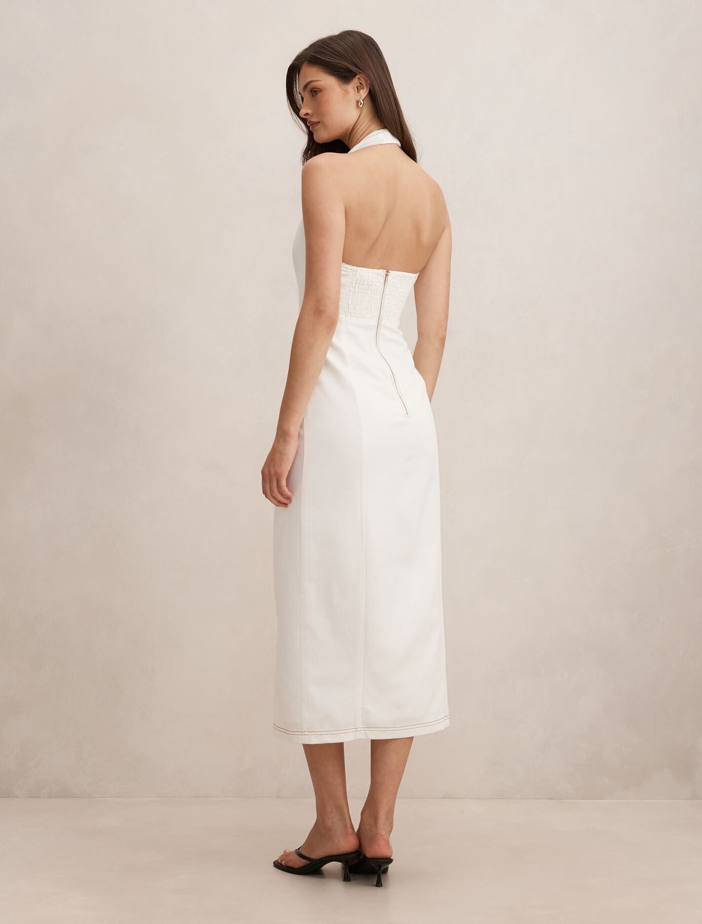 Amy Halter Denim Maxi Dress Forever New