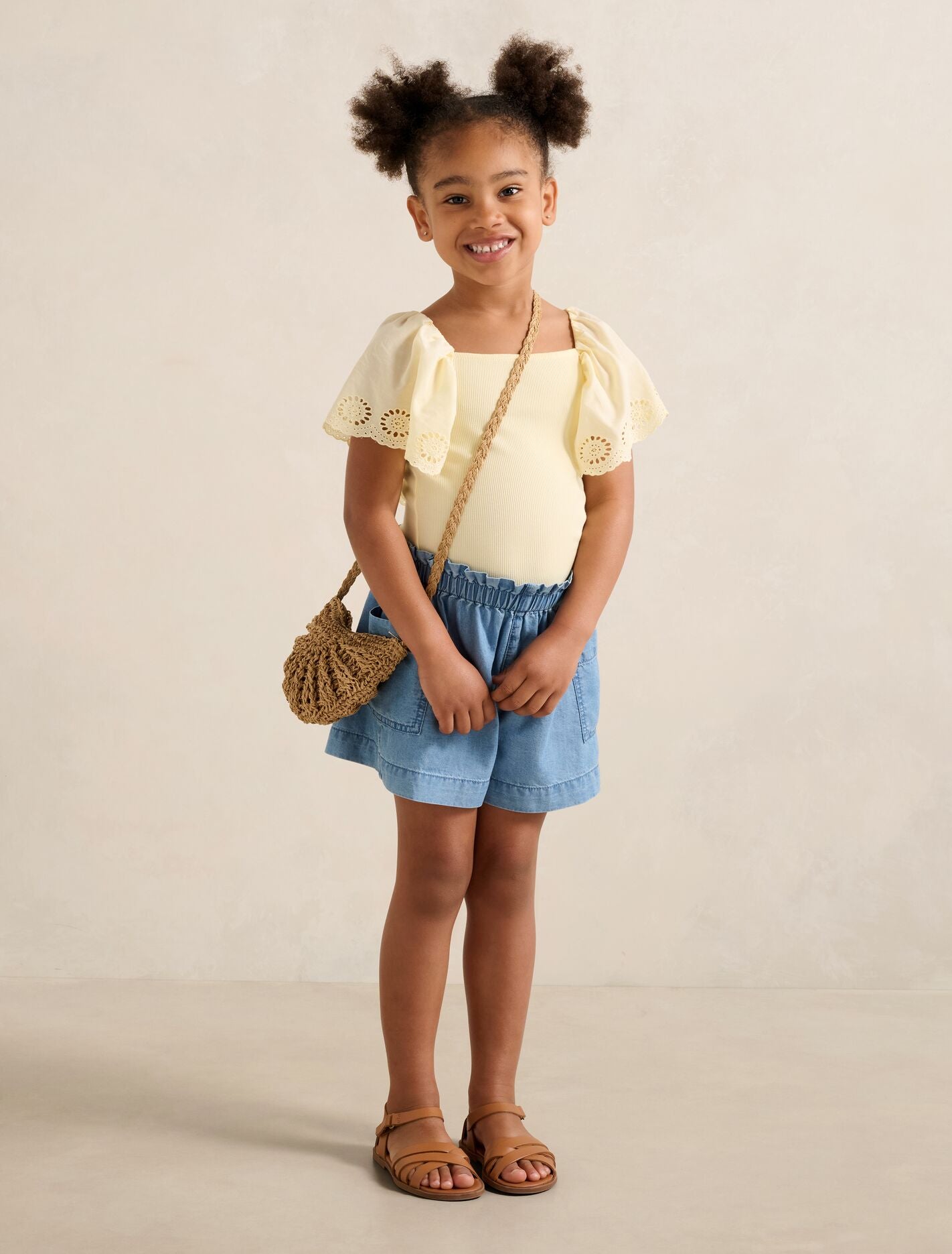 Pippa Girls Flutter Sleeve Top Forever New