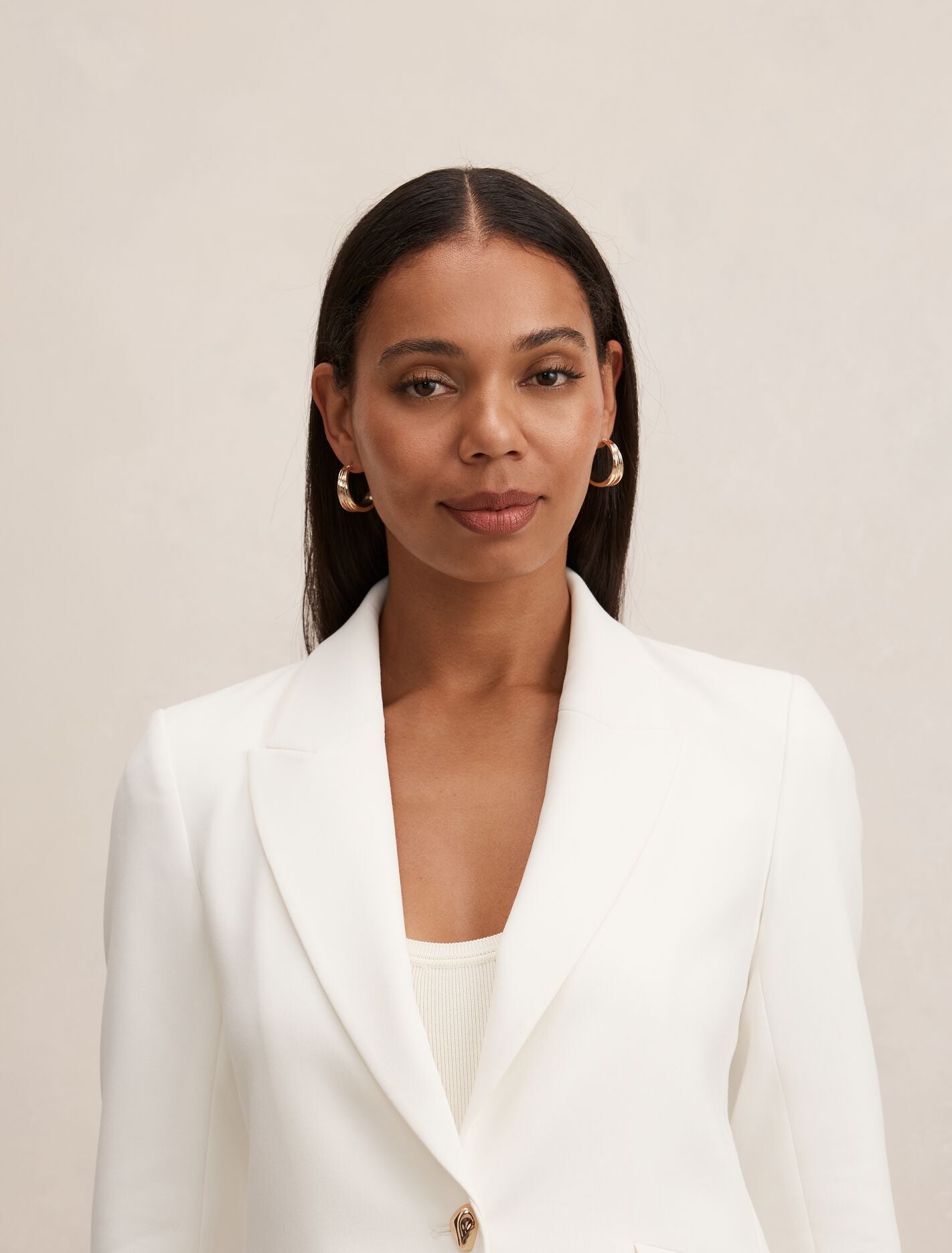 Trixie Gold Button Blazer Forever New