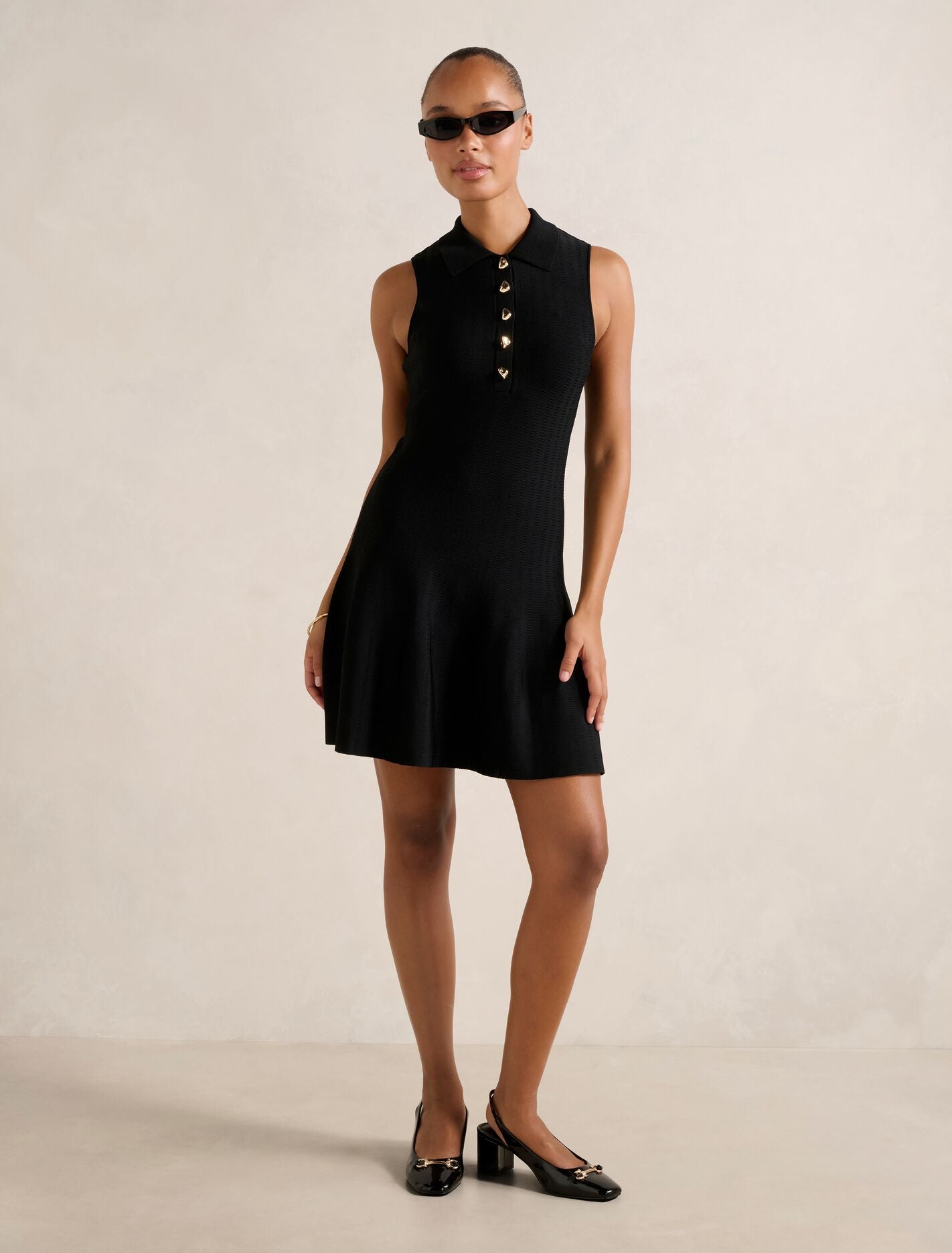 Amari Polo Knit Mini Dress Forever New
