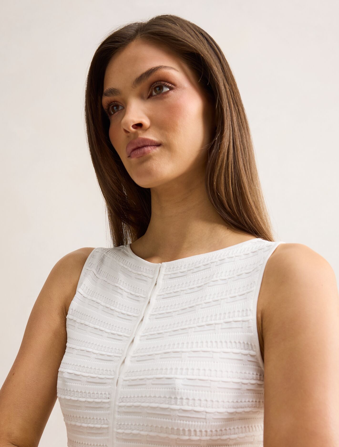 Indy Woven Mixed Midi Dress Forever New