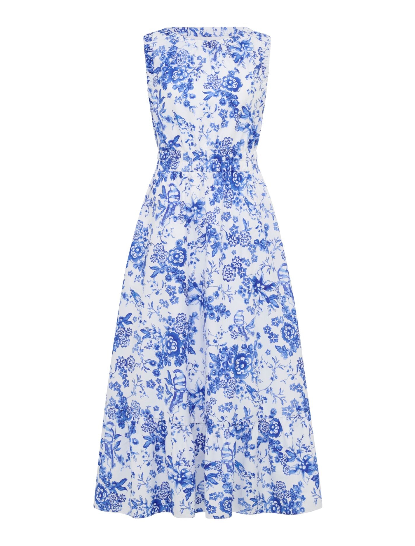 Bella Shirred Cotton Midi Dress Forever New