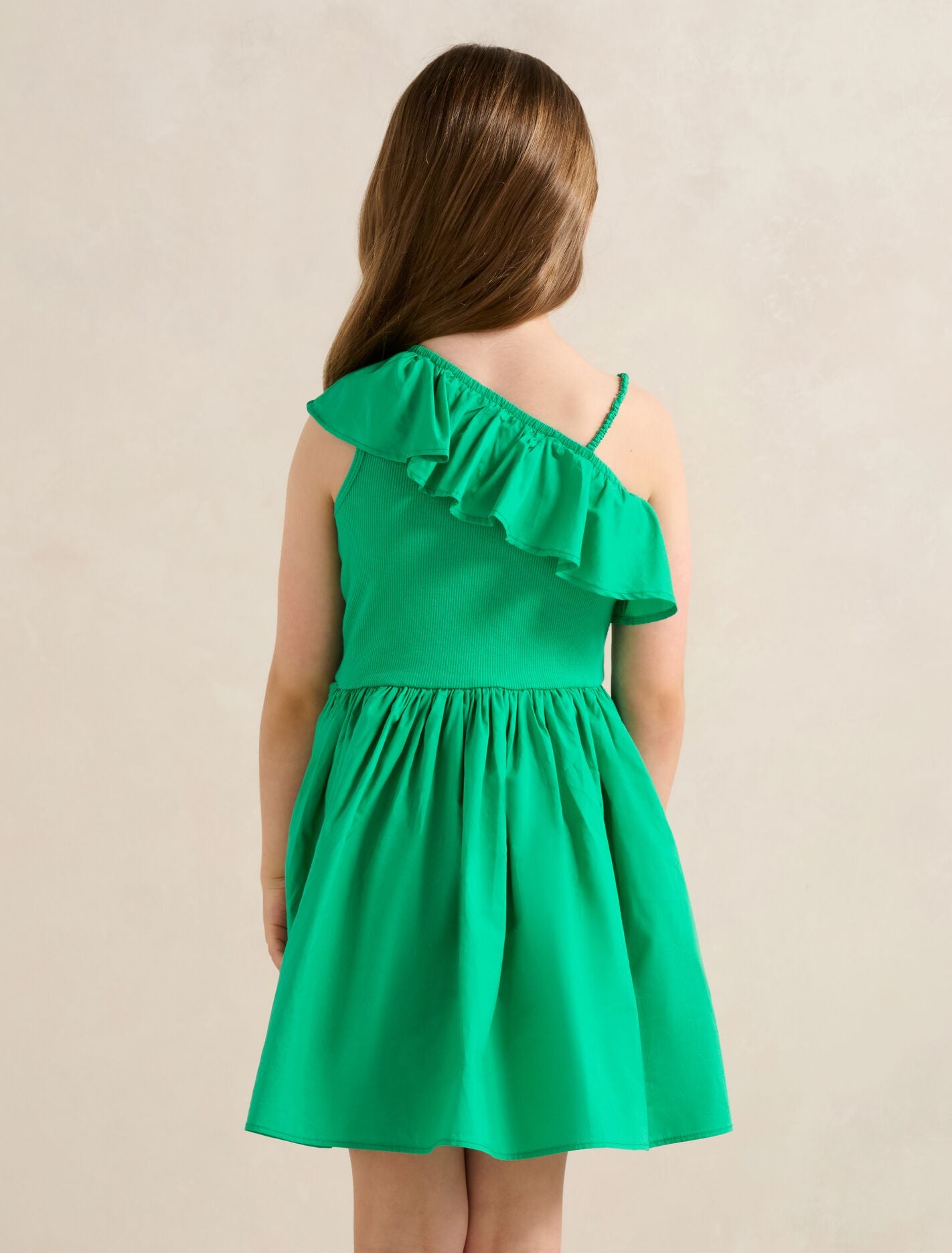 Sadie One-Shoulder Frill Girls Dress Forever New