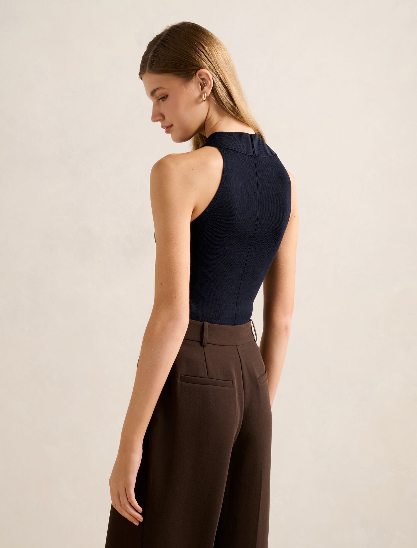 Gemma Wide Trim Knit Tank Top Forever New