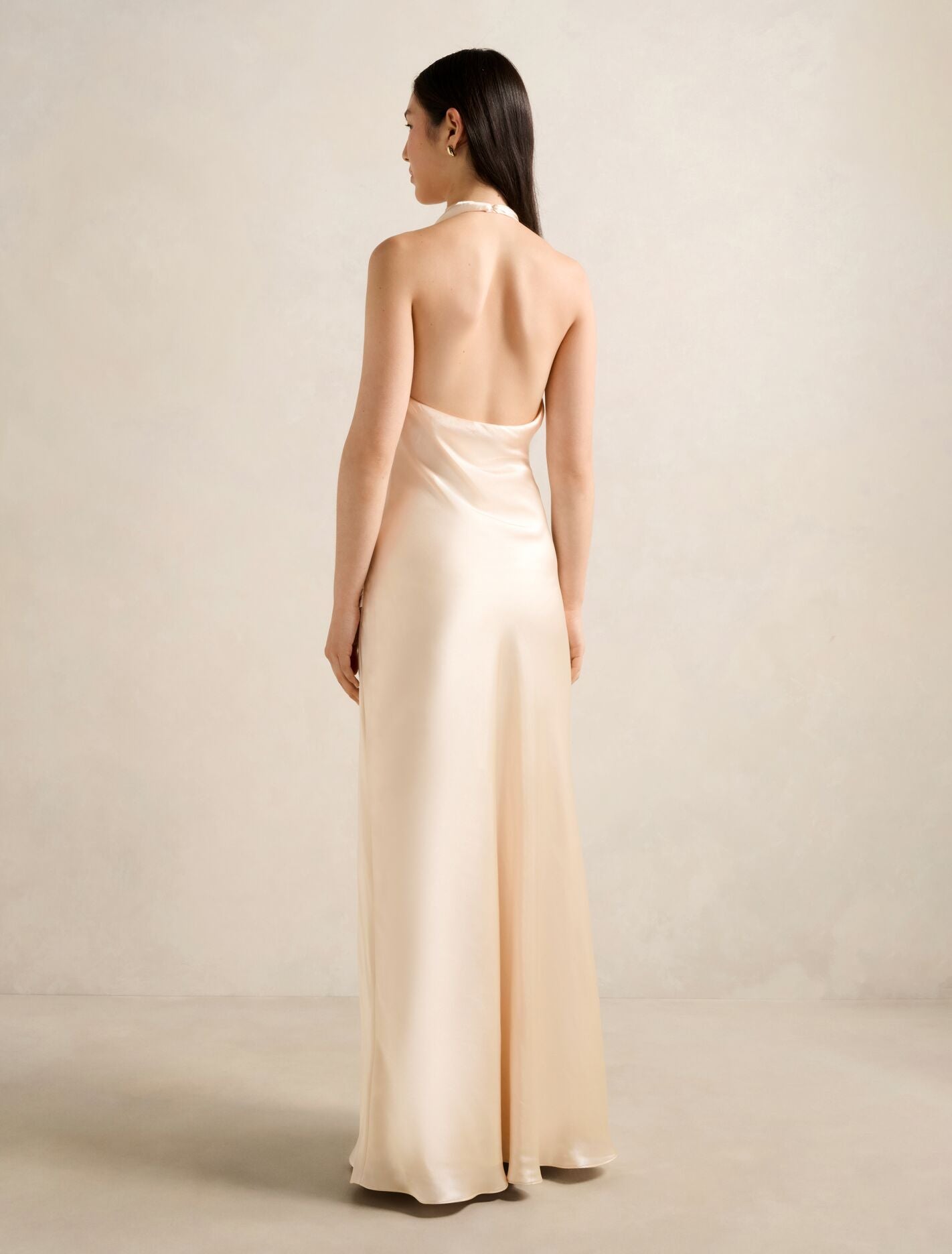 Abby Halter Satin Maxi Dress Forever New