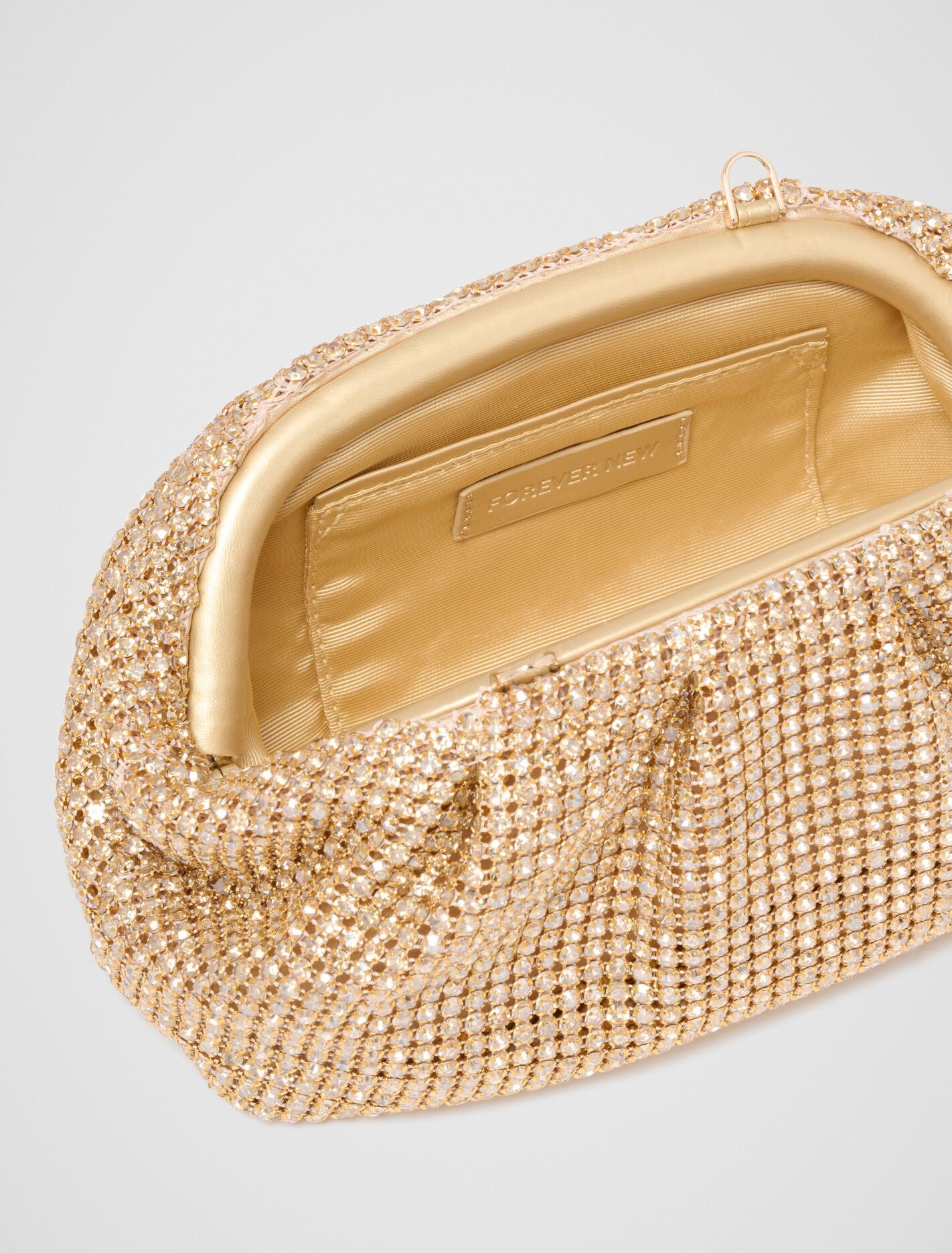 Ariel Soft Shiny Clutch Forever New