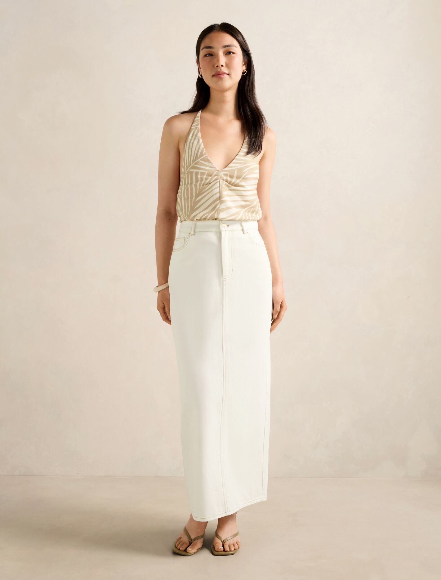 Harper Scoop Halter Top Forever New