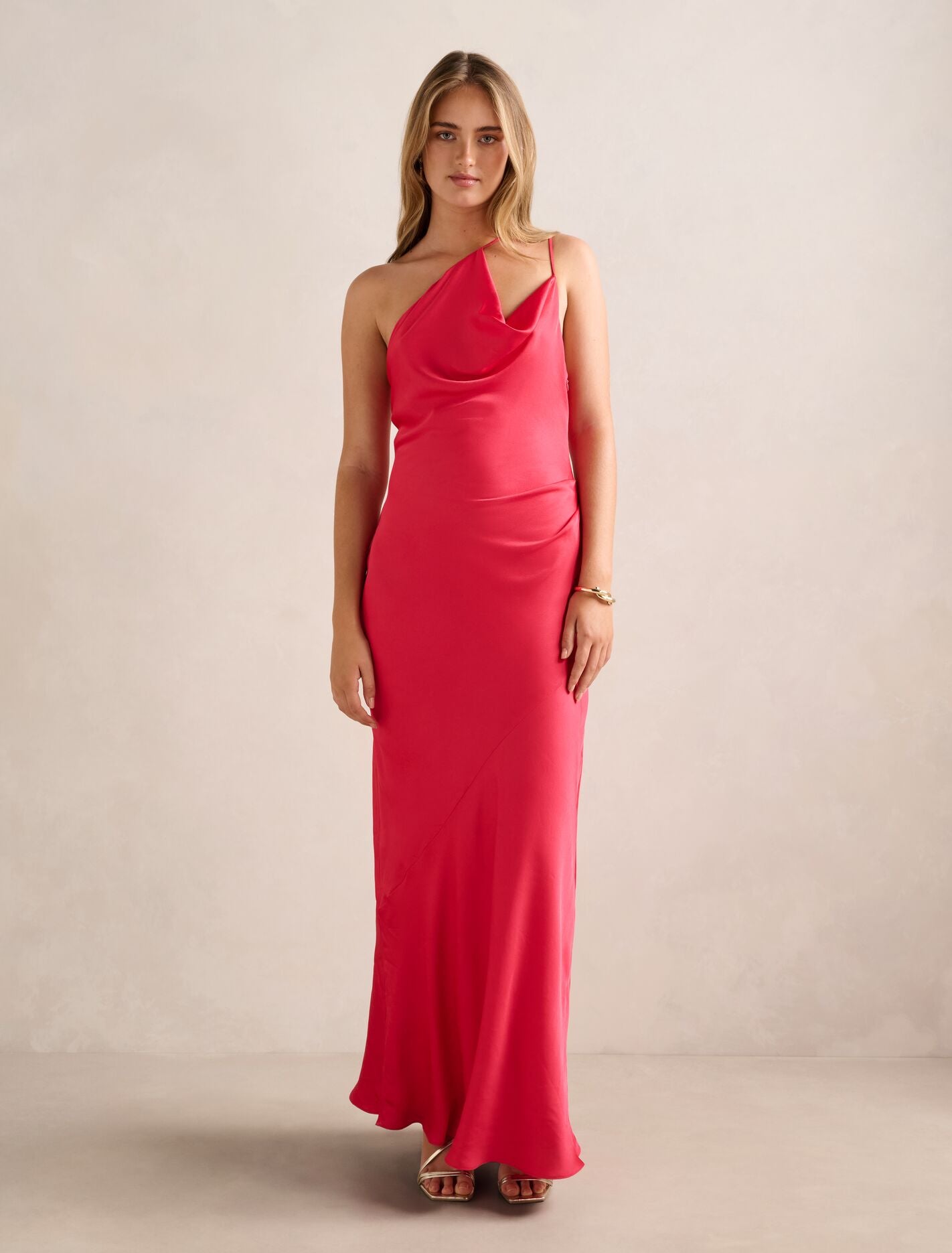Violetta Cowl Neck Maxi Dress Raspberry Forever New