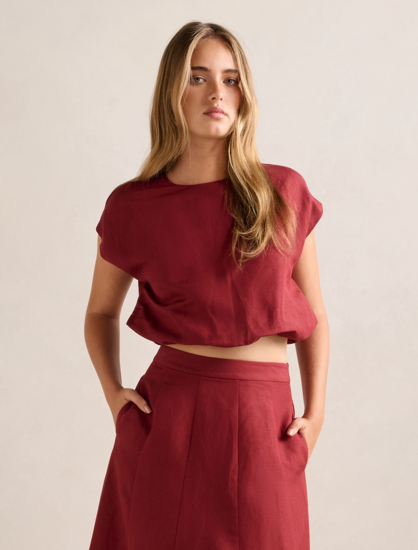 Georgina Bubble Hem Top