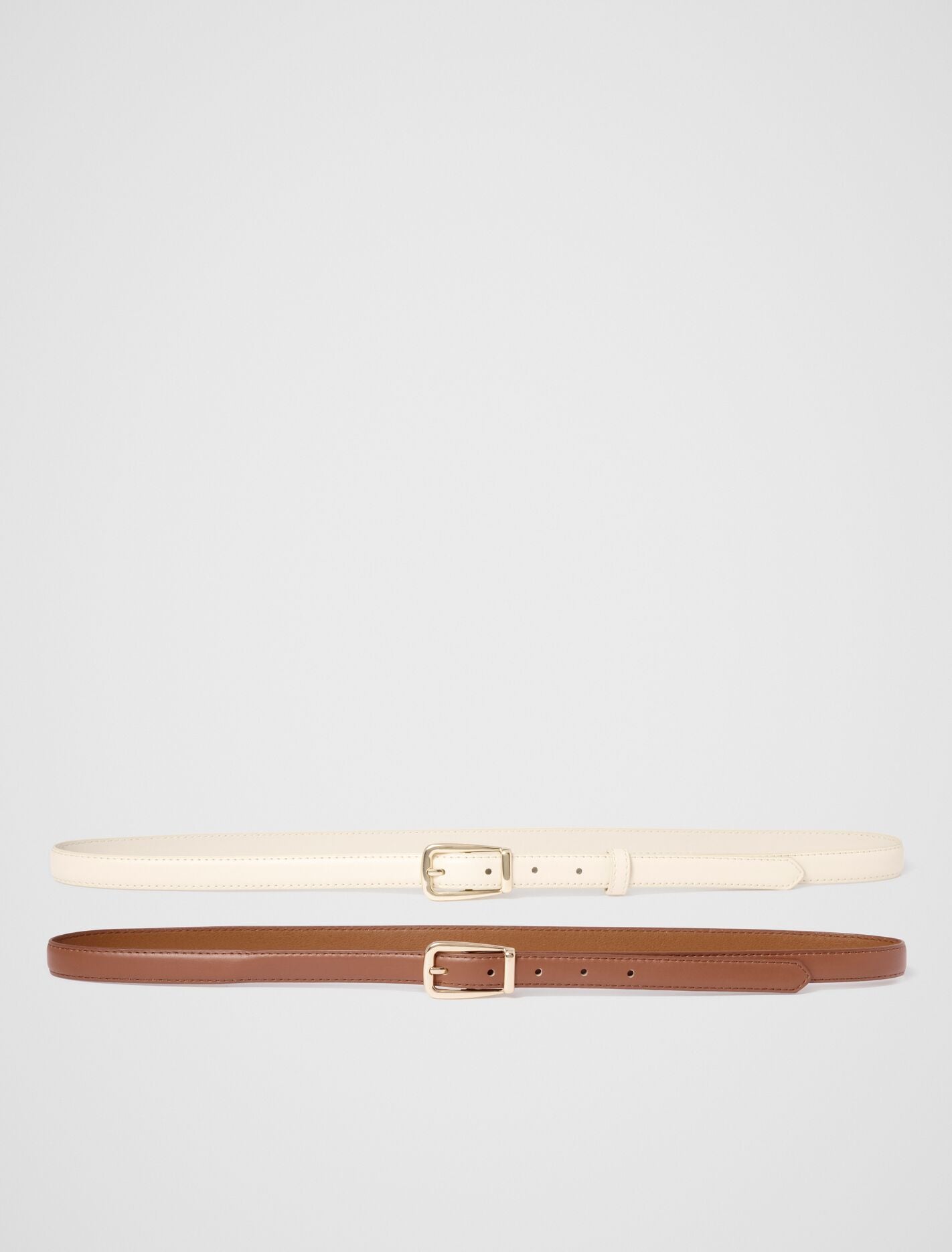 Tamsin Two Pack Jean Belt Tan Ivory Forever New