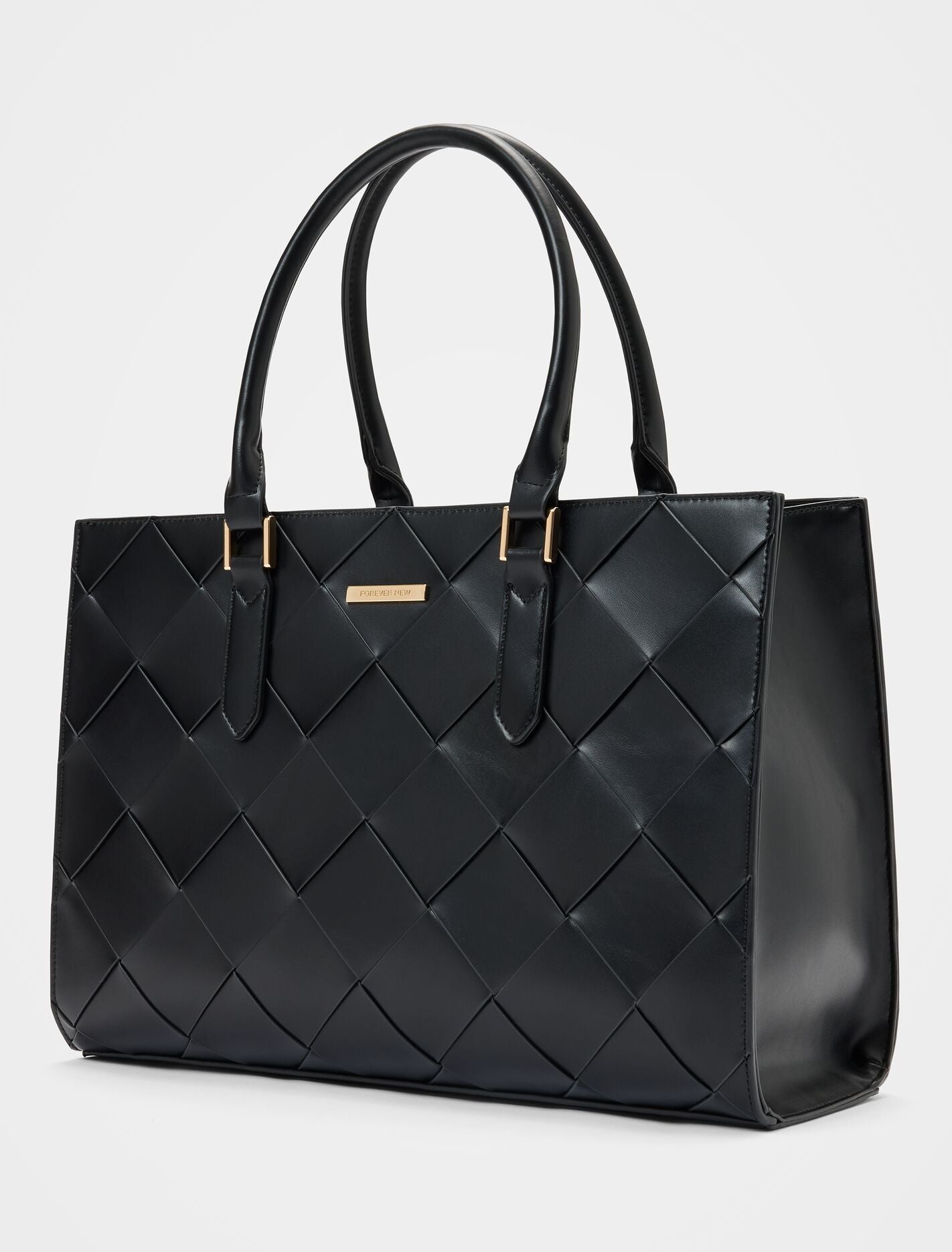 Lorelai Large Lattice Tote Bag Forever New