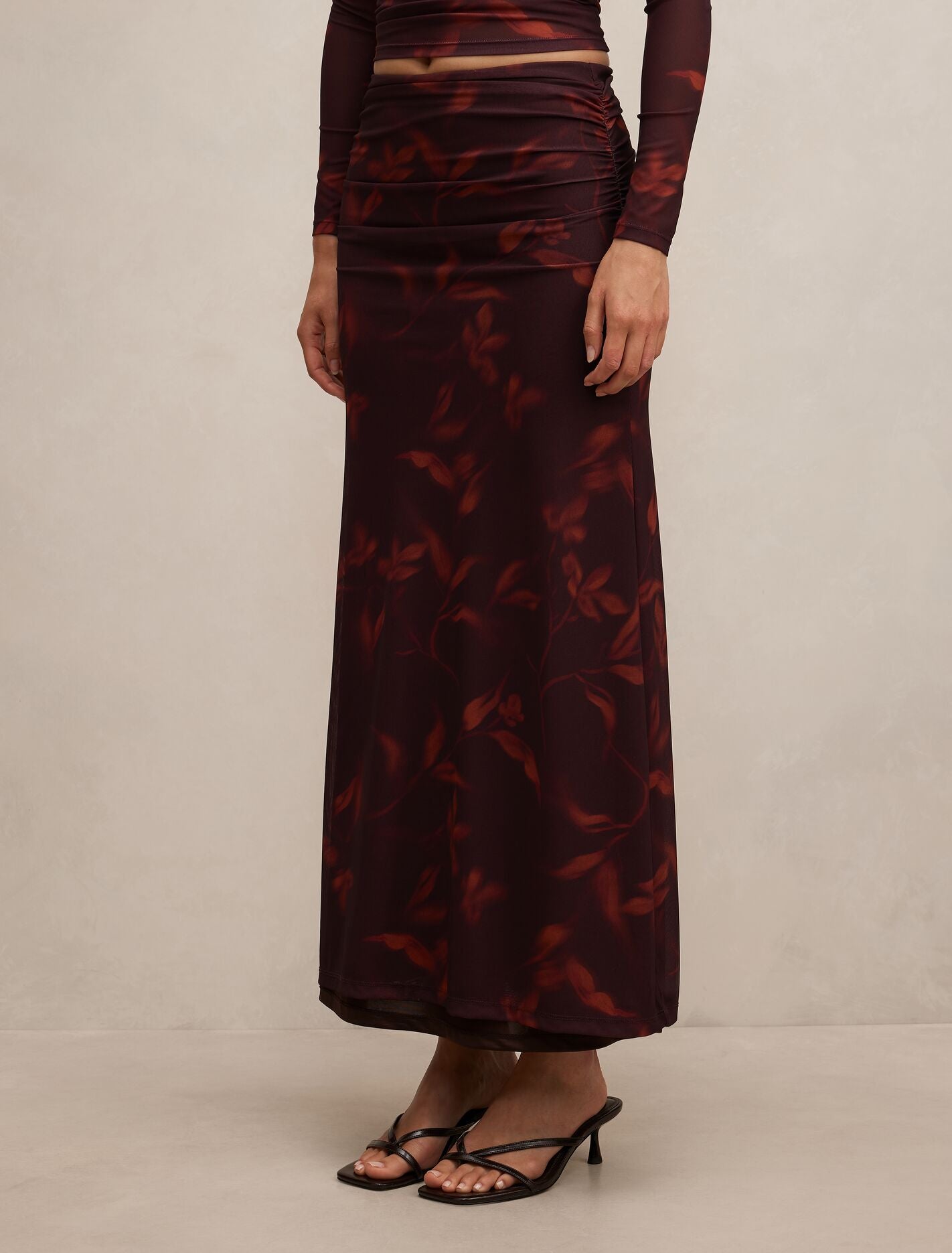 Mimi Flute Maxi Skirt Forever New