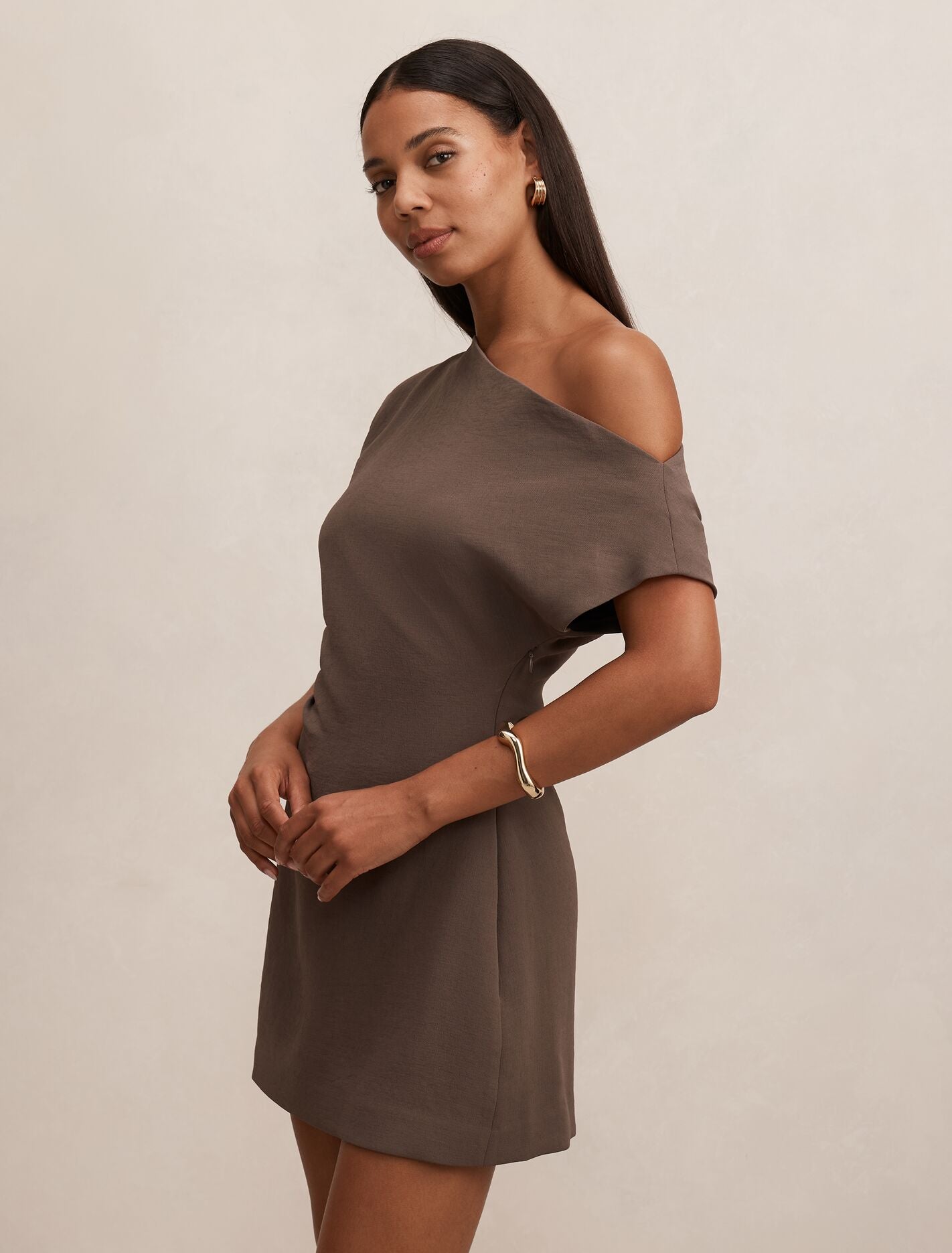 Danielle Asymmetrical Mini Dress Forever New
