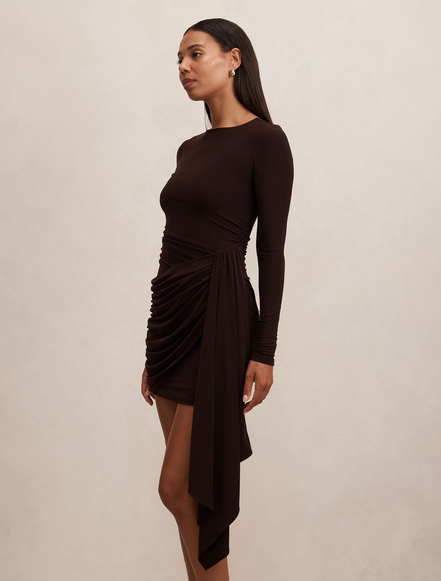 Susie Draped Jersey Mini Dress Forever New