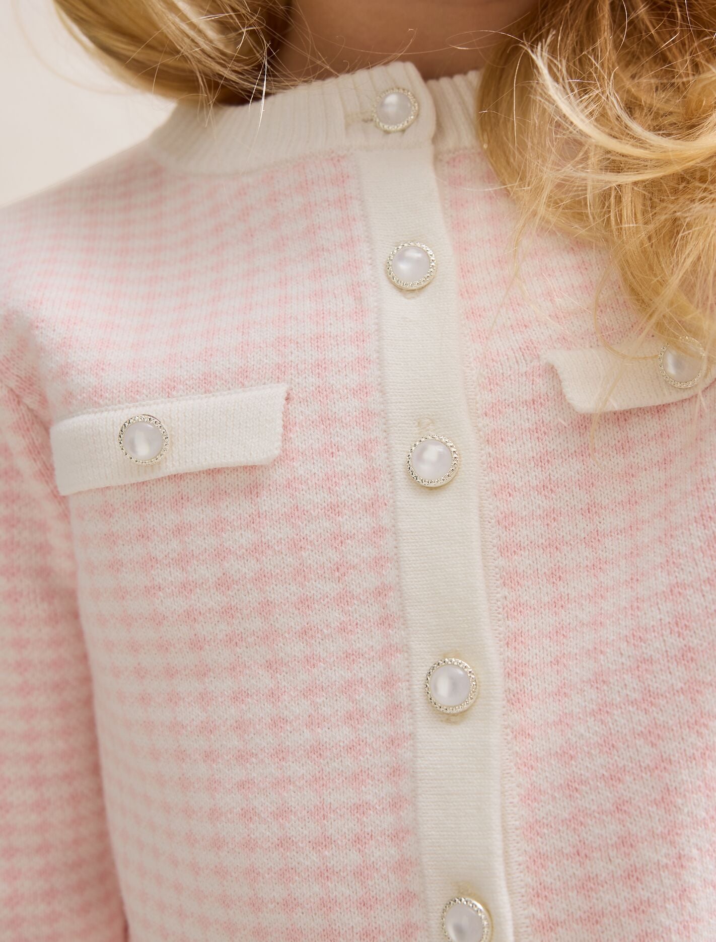 Blair Girls Houndstooth Cardigan Forever New