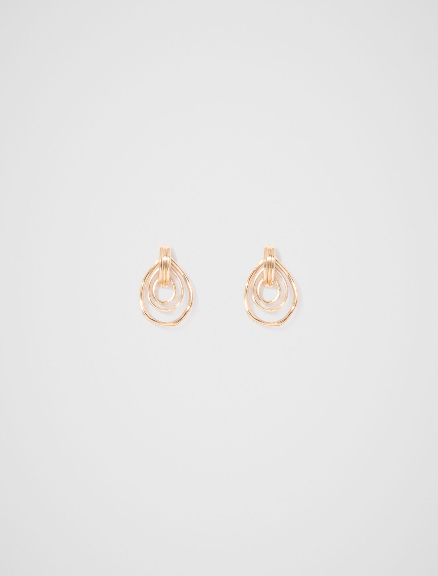 Olivia Organic Loop Earrings 0 Gold Forever New