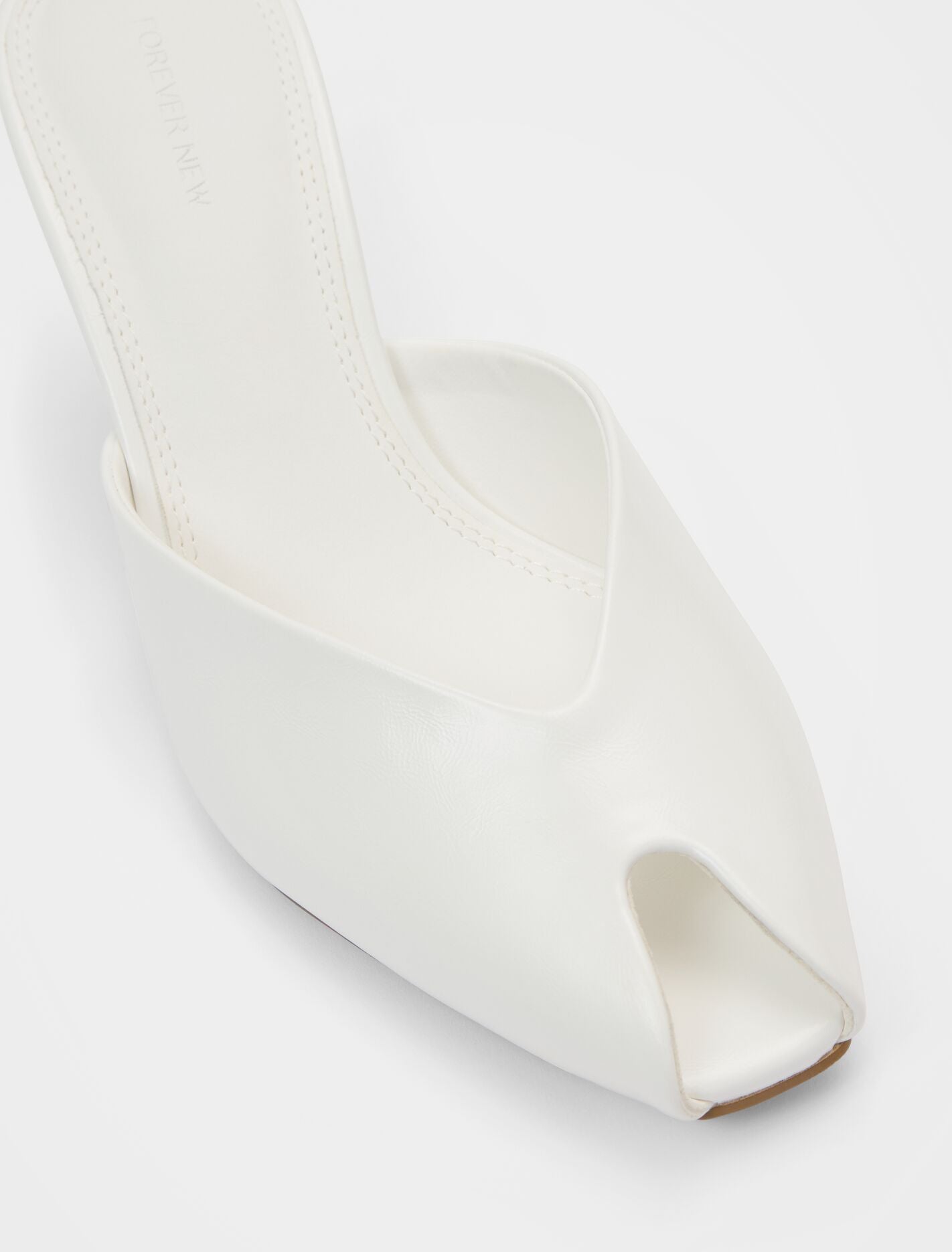 Milly Peep Toe Mule Heel Forever New