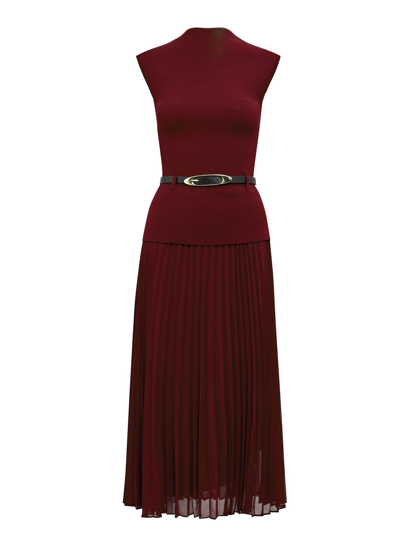 Lorelei Woven Mixed Midi Dress Forever New