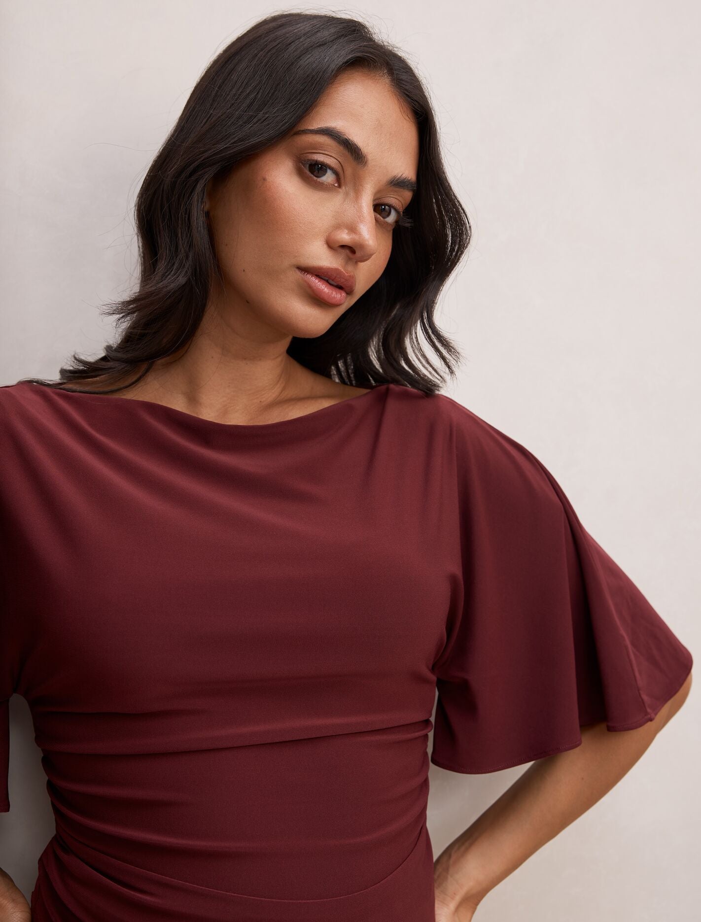 Paige Flutter Sleeve Tie Back Top