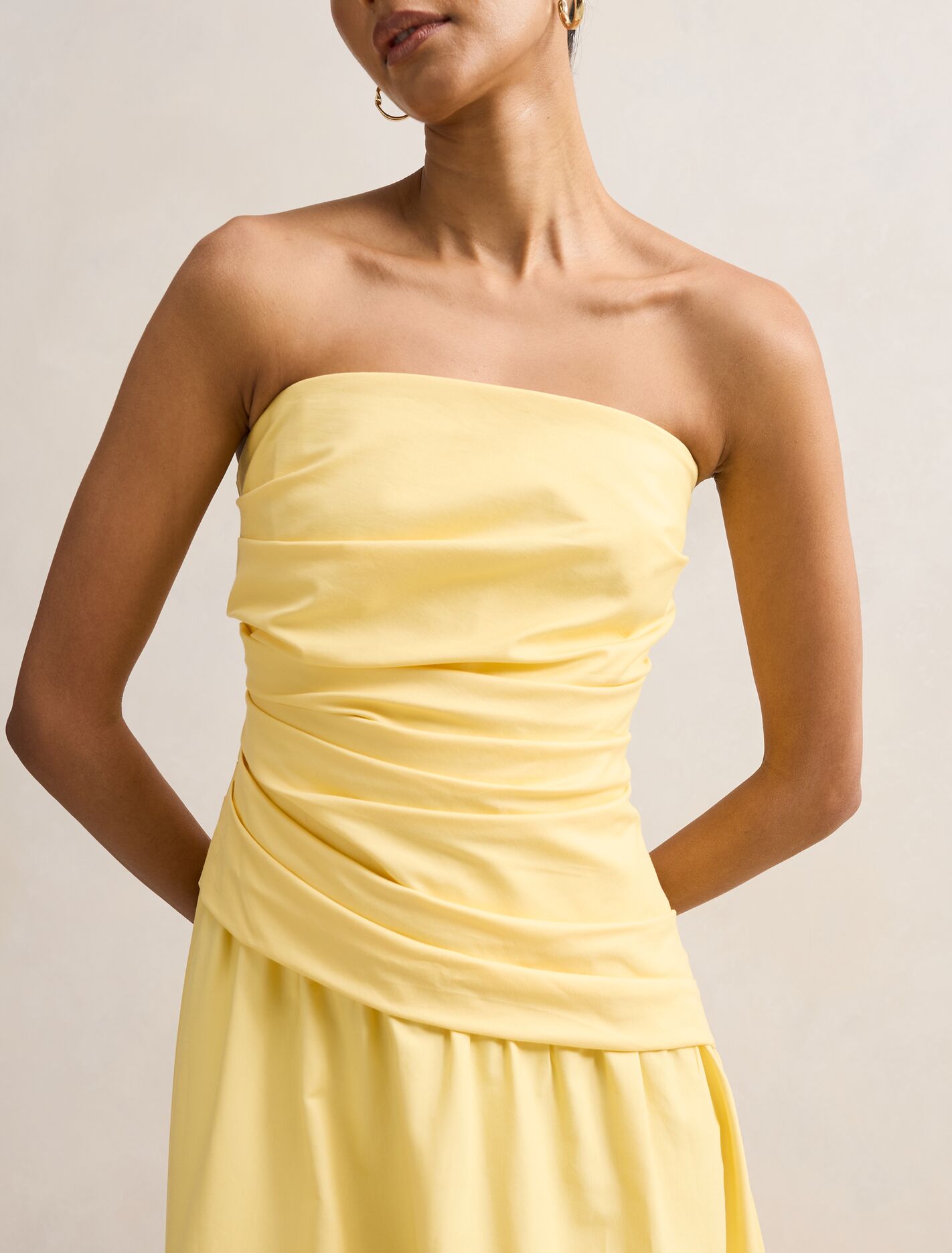 Ashton Petite Ruched Midi Dress Forever New