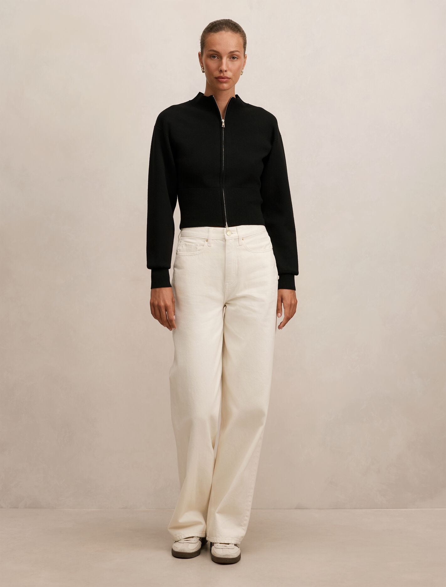 Hanna Zip Knit Jacket Forever New
