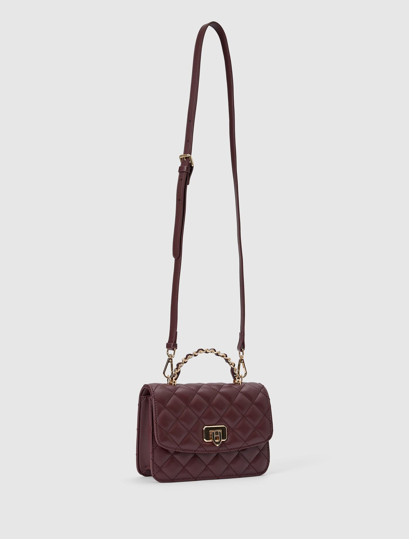 Azalea Quilt Metal Top Handle Bag Forever New